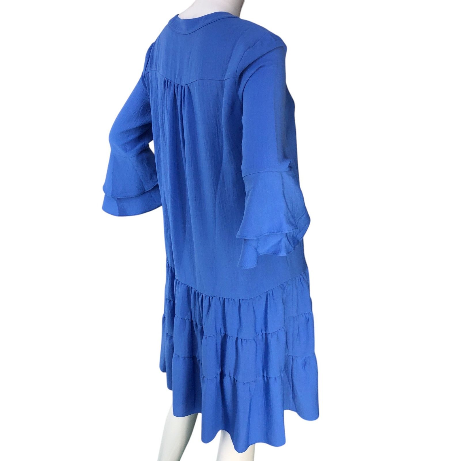 Joseph Ribkoff Joseph Ribkoff Size 6 Dress Tiered Ruffle Bell Sleeve Jersey Size M / US 6-8 / IT 42-44 - 8 Thumbnail