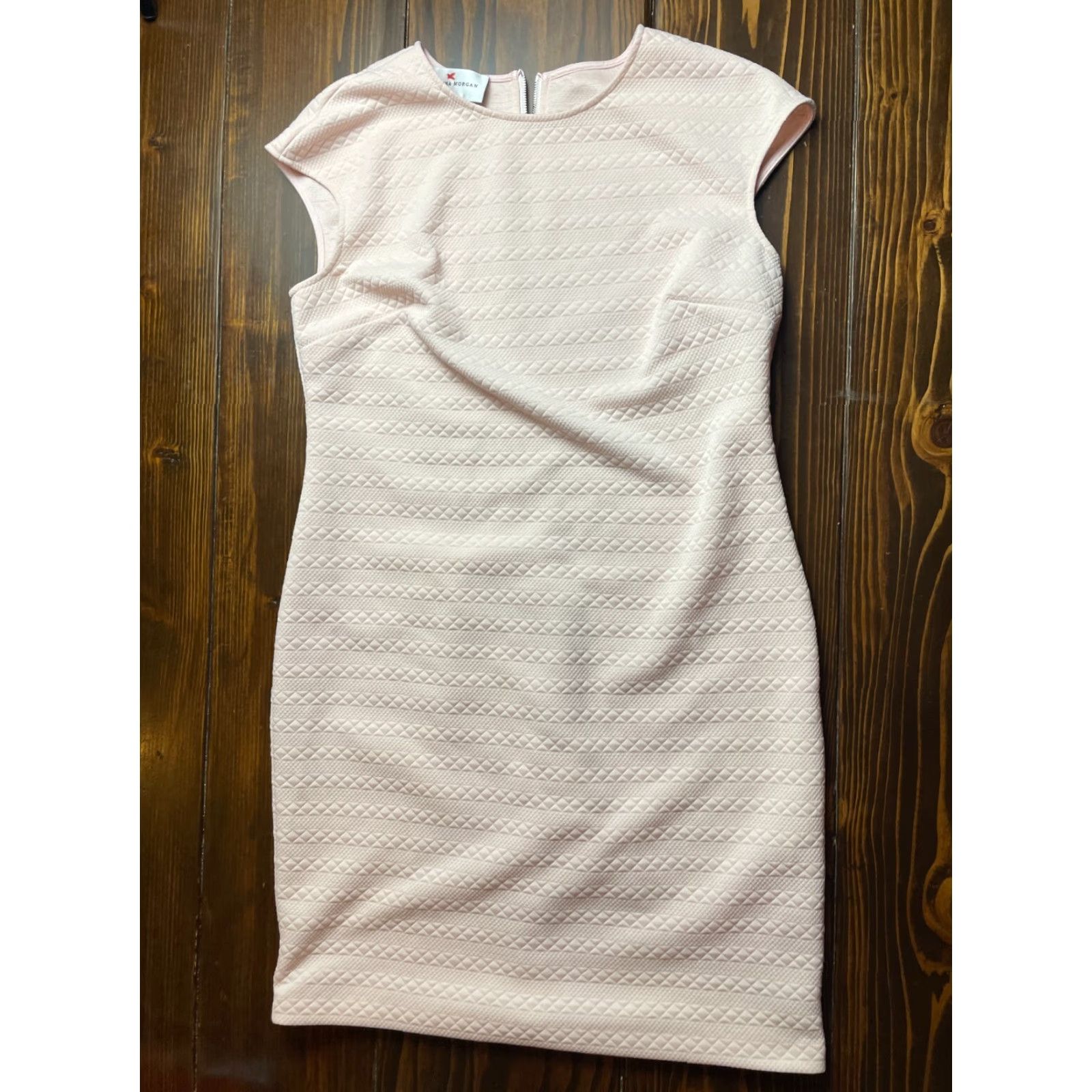 Donna Morgan Donna Morgan Shirt Dress Womens Size 12 Pink Above Knee Sleeveless Textured Size XL / US 12-14 / IT 48-50 - 2 Thumbnail