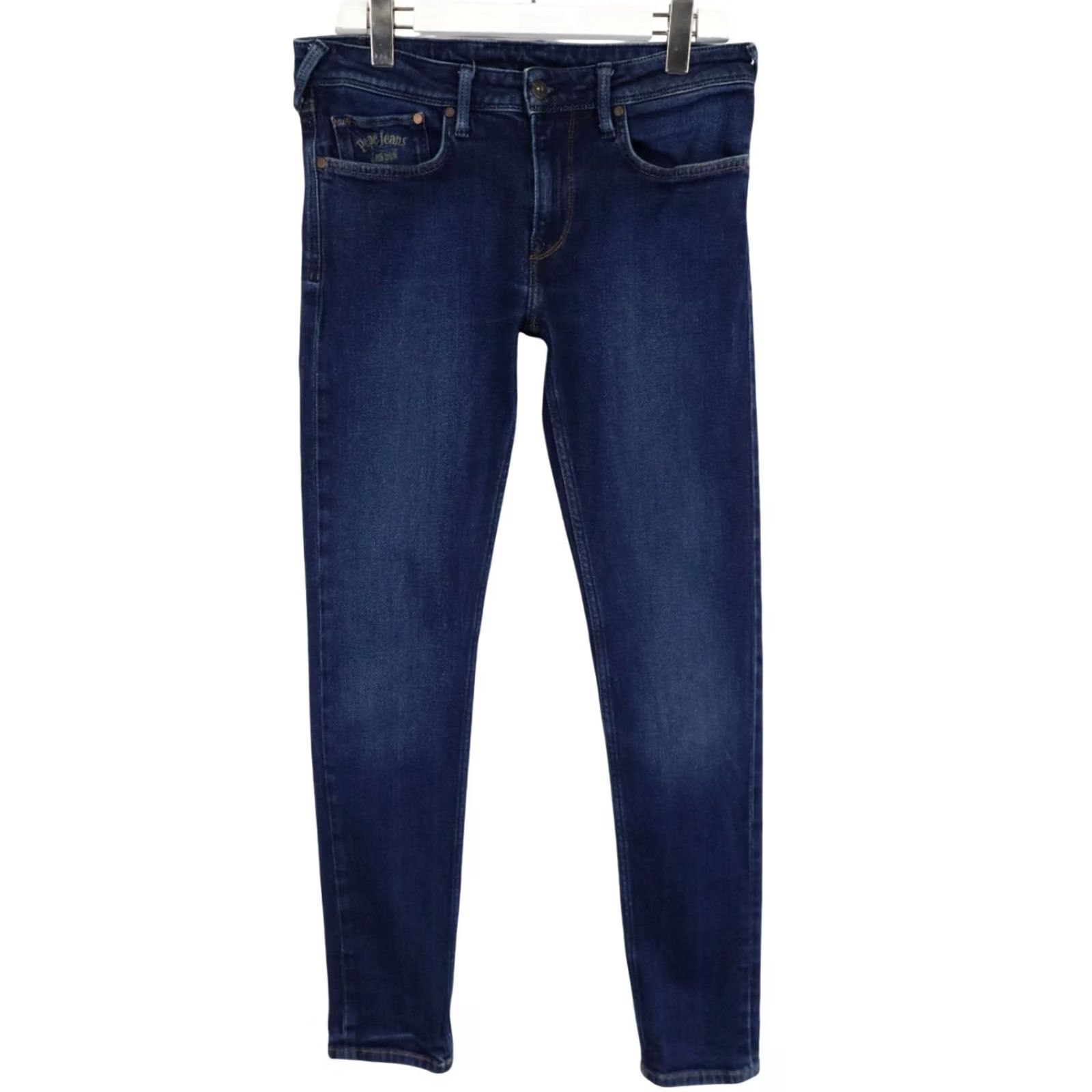 Pepe Jeans PEPE JEANS Jeans Slim Skinny Low Waist Men's W33/L32 Zip Fly Stretch Fade Effect Blue Denim Pants Size US 33 - 2 Thumbnail