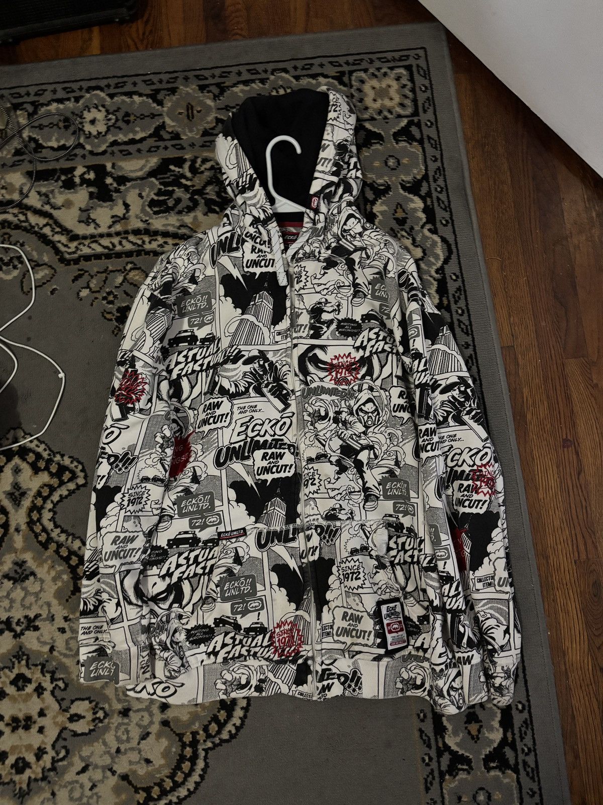 Ecko Unltd. × Japanese Brand GRAIL ECKO comic AOP hoodie | Grailed
