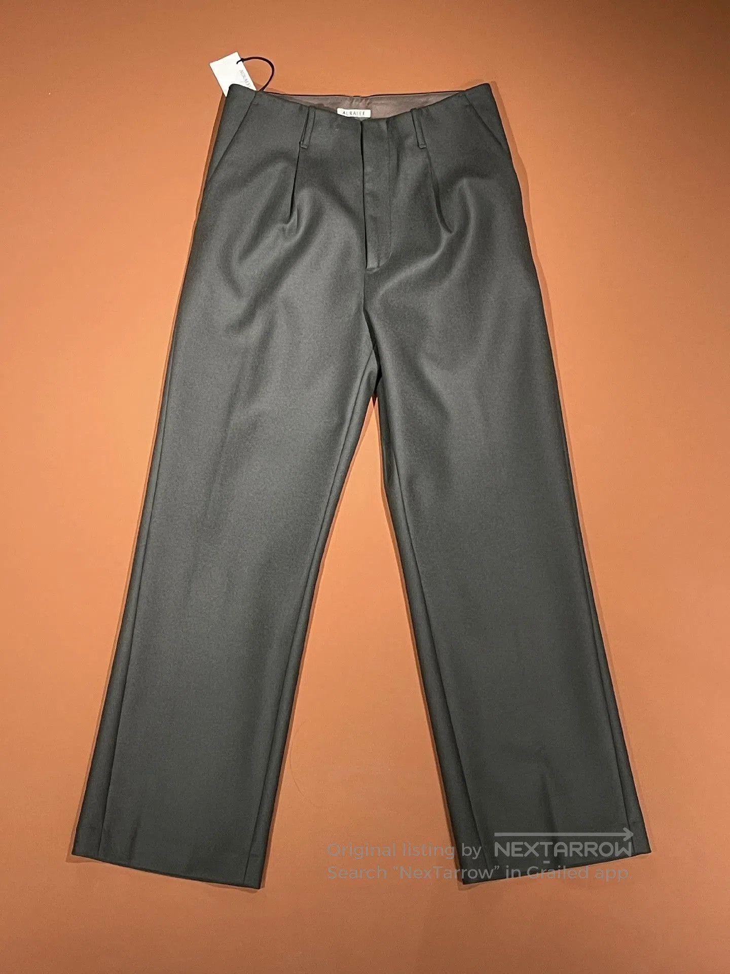 Auralee AURALEE Japanese Olive Green Wool Pants. Size US 26 / EU 42 - 1 Thumbnail