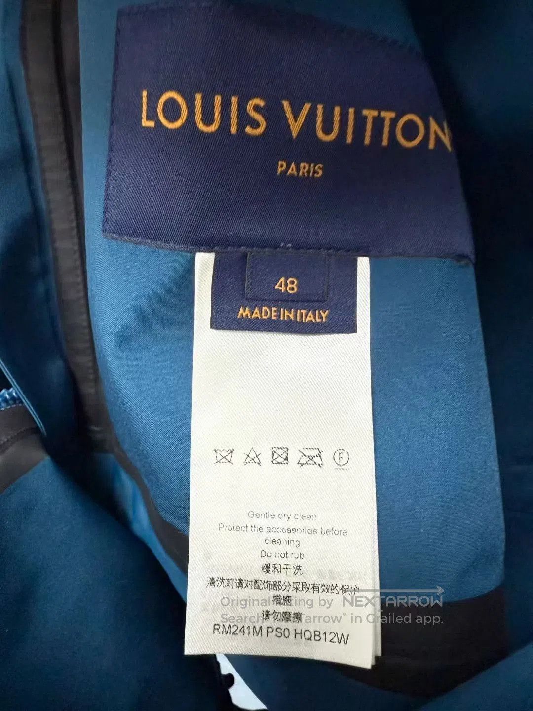 Louis Vuitton Louis Vuitton LV Printed Logo Blue Windbreaker. Size US M / EU 48-50 / 2 - 4 Thumbnail
