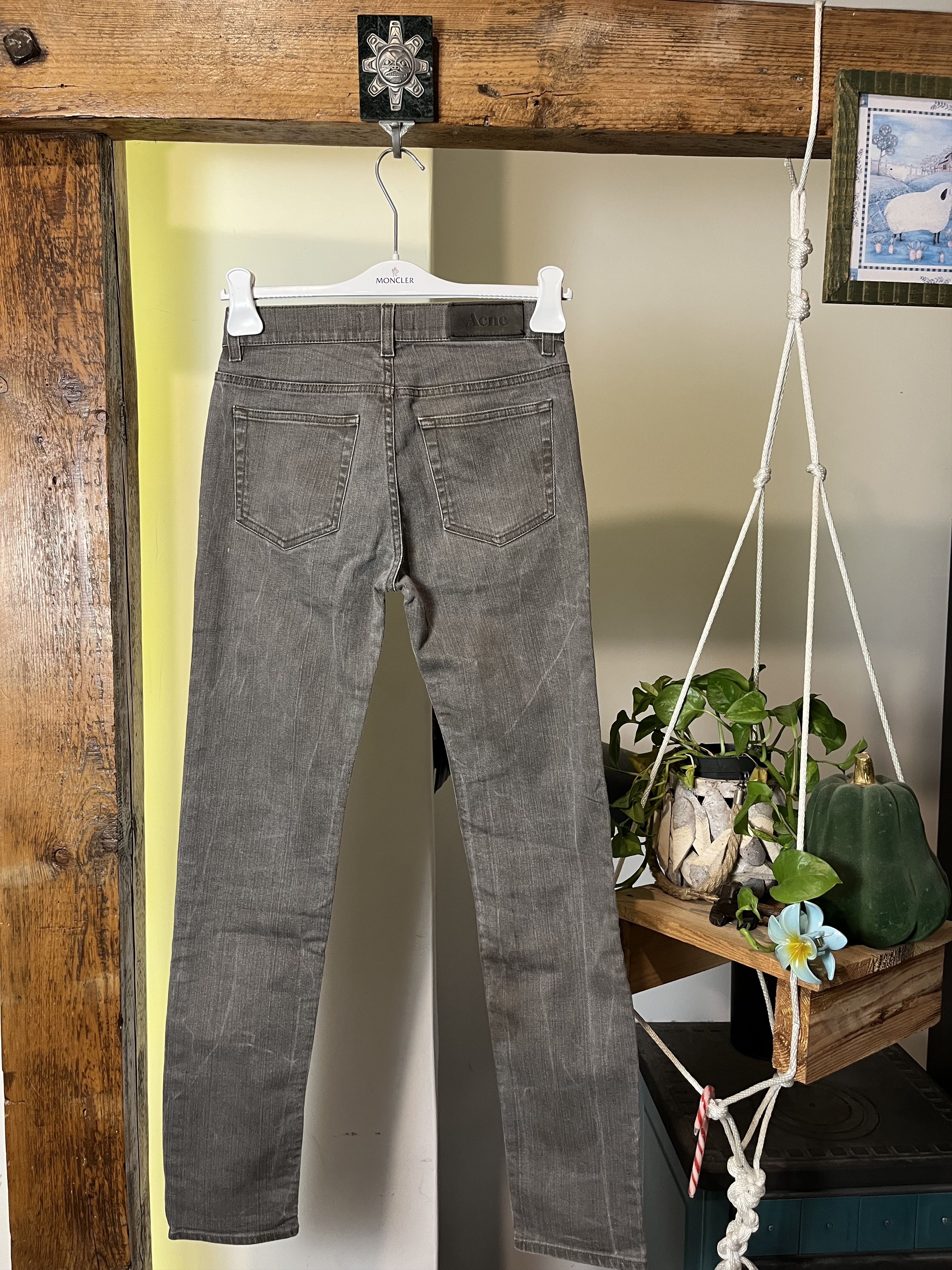 Acne Studios Acne Ace Nelson Khaki Slim Fit Denim Jeans Size US 28 / EU 44 - 2 Thumbnail
