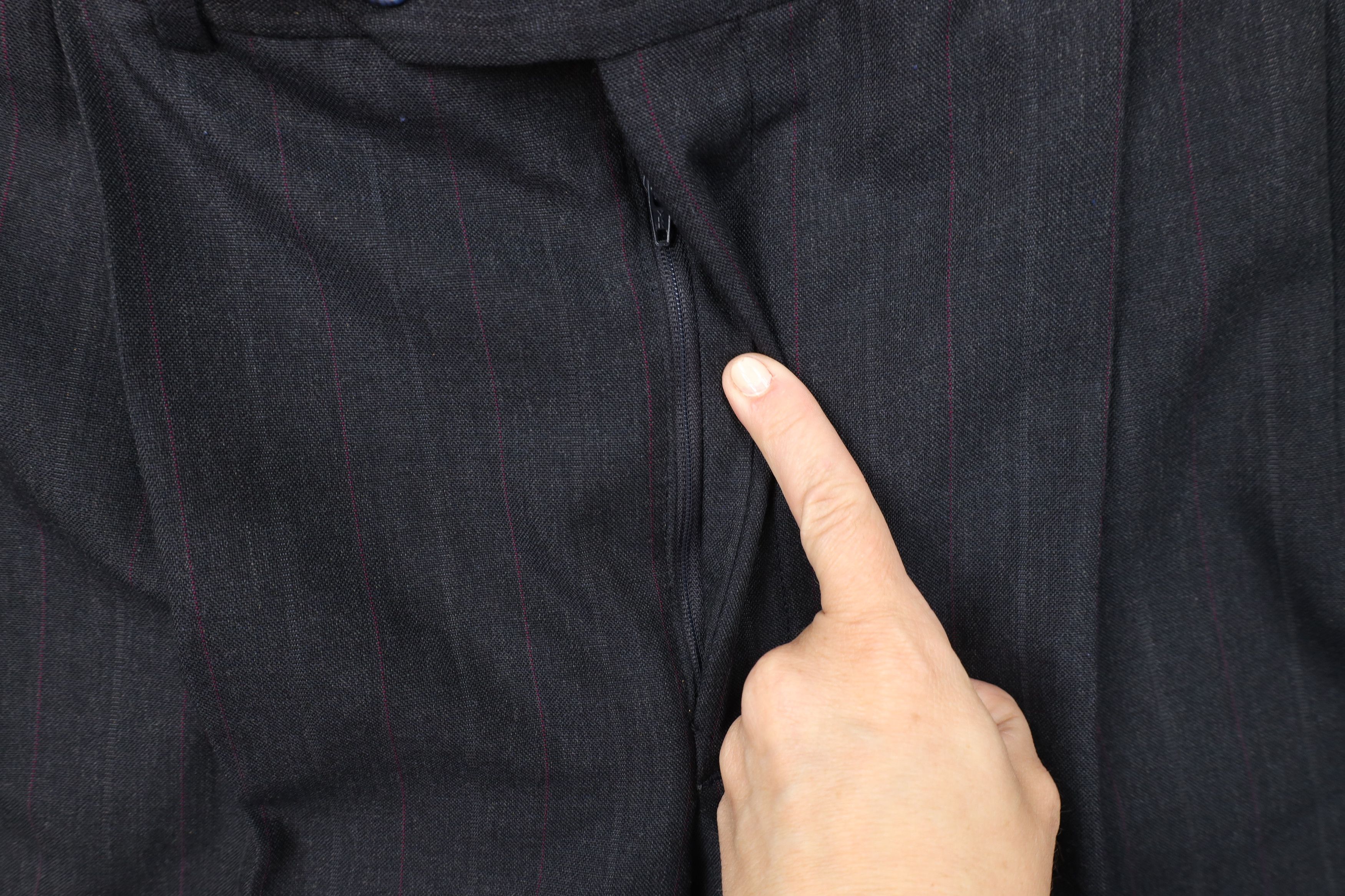 Vintage Vintage 90s Streetwear Pinstriped Wide Leg Chino Pants USA Size US 34 / EU 50 - 6 Thumbnail