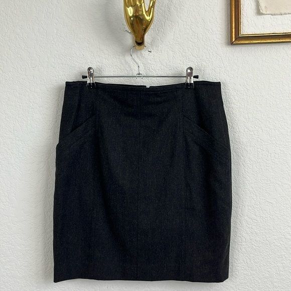 Escada × Vintage Escada by Margaretha Ley Pockets Wool Pencil Skirt 80s Size 28" / US 6 / IT 42 - 1 Thumbnail