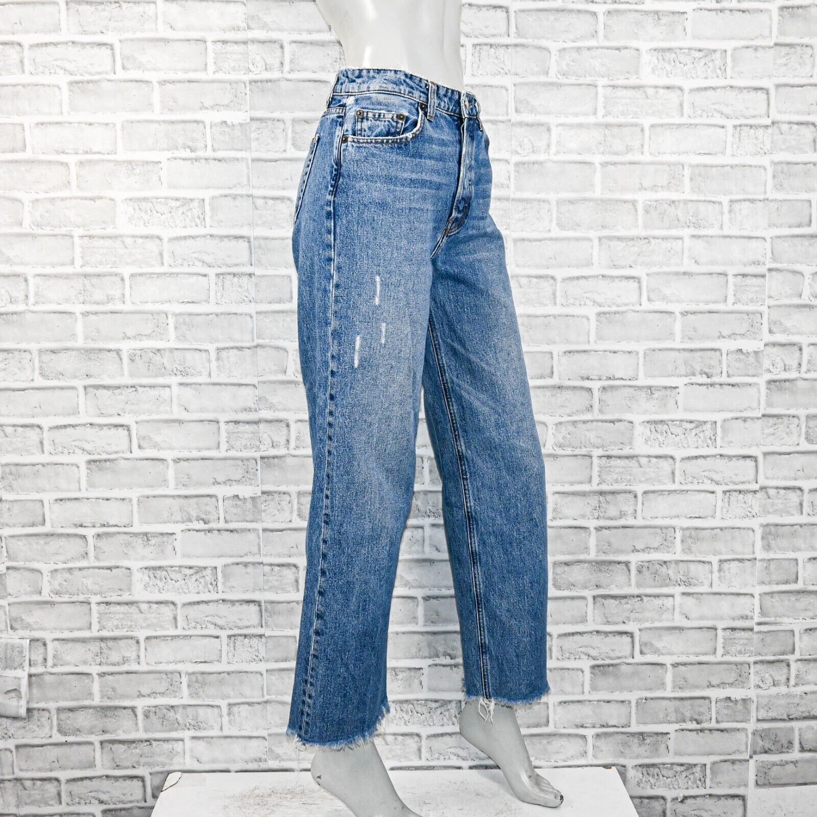 Reformation REFORMATION High Rise Wide leg FAWCETT Jeans distressed Size 27" / US 4 / IT 40 - 3 Thumbnail