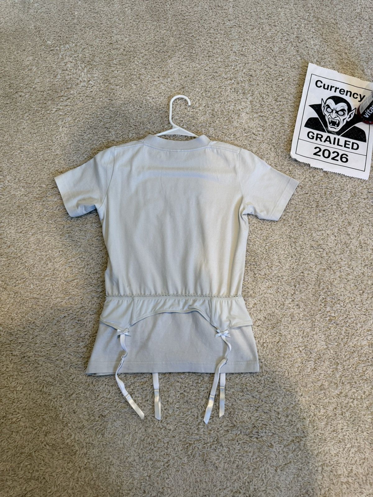 Balenciaga Balenciaga $1190 Off White Stretchy Lingerie T-Shirt Size M / US 6-8 / IT 42-44 - 8 Thumbnail