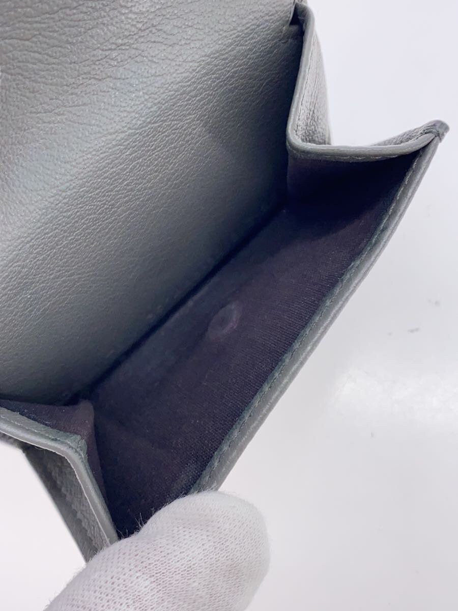 Balenciaga Balenciaga Leather Tri-Fold Wallet Grey Size ONE SIZE - 5 Thumbnail