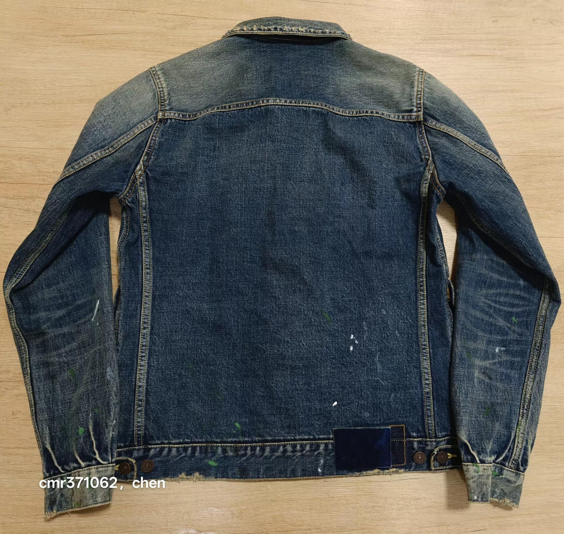 Visvim visvim 19ss 101JKT mud-yellow hand-distressed/painted size 3 worn 2x Size US L / EU 52-54 / 3 - 8 Thumbnail