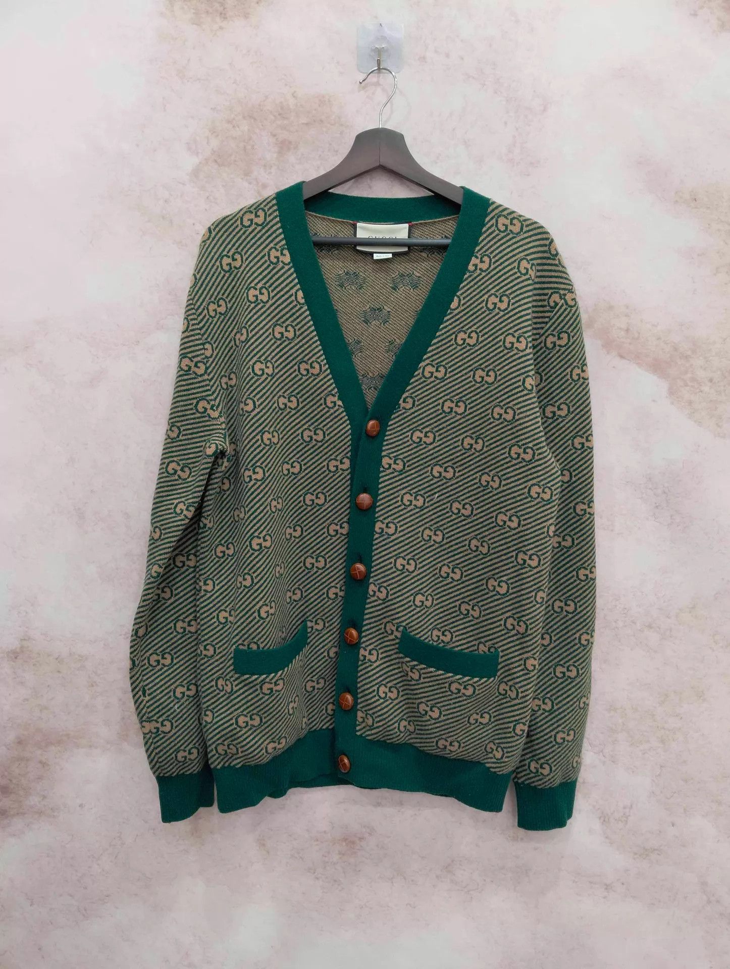Gucci GUCCI GG Stripe Wool Cardigan S Size US S / EU 44-46 / 1 - 1 Thumbnail