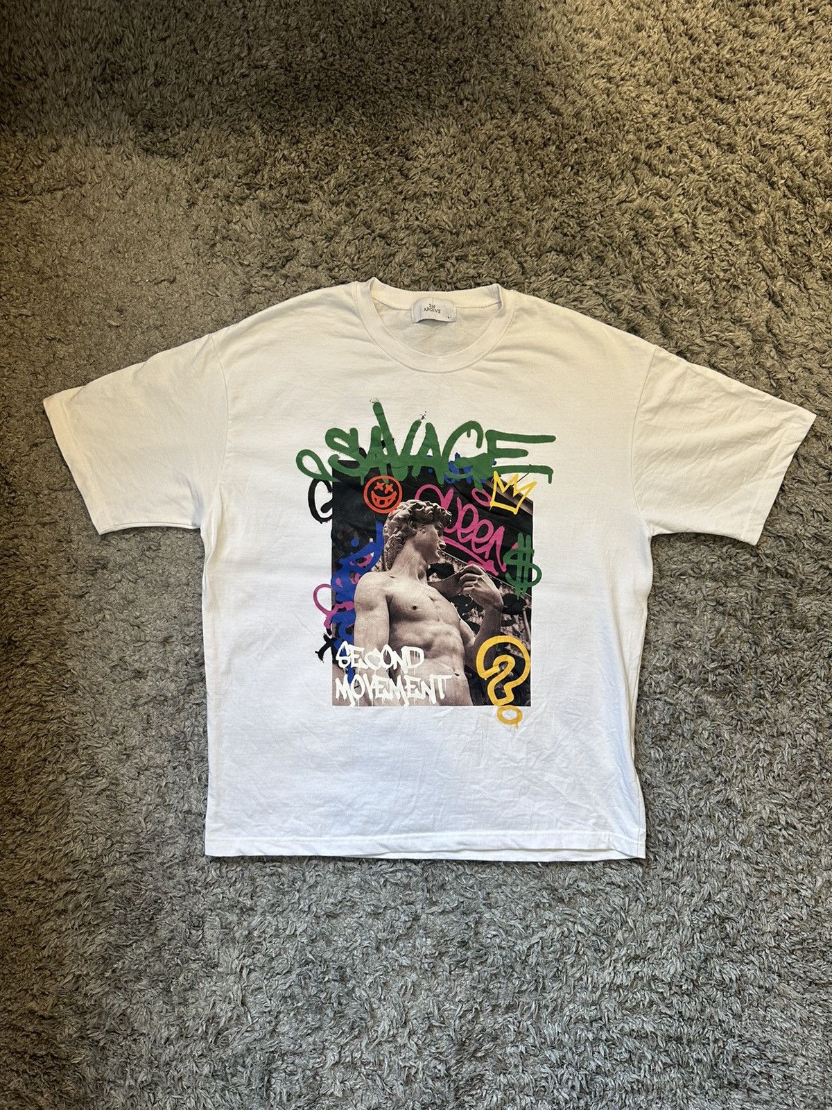 Simons Simons 2nd Archive Graffiti Graphic tee Size US L / EU 52-54 / 3 - 1 Thumbnail