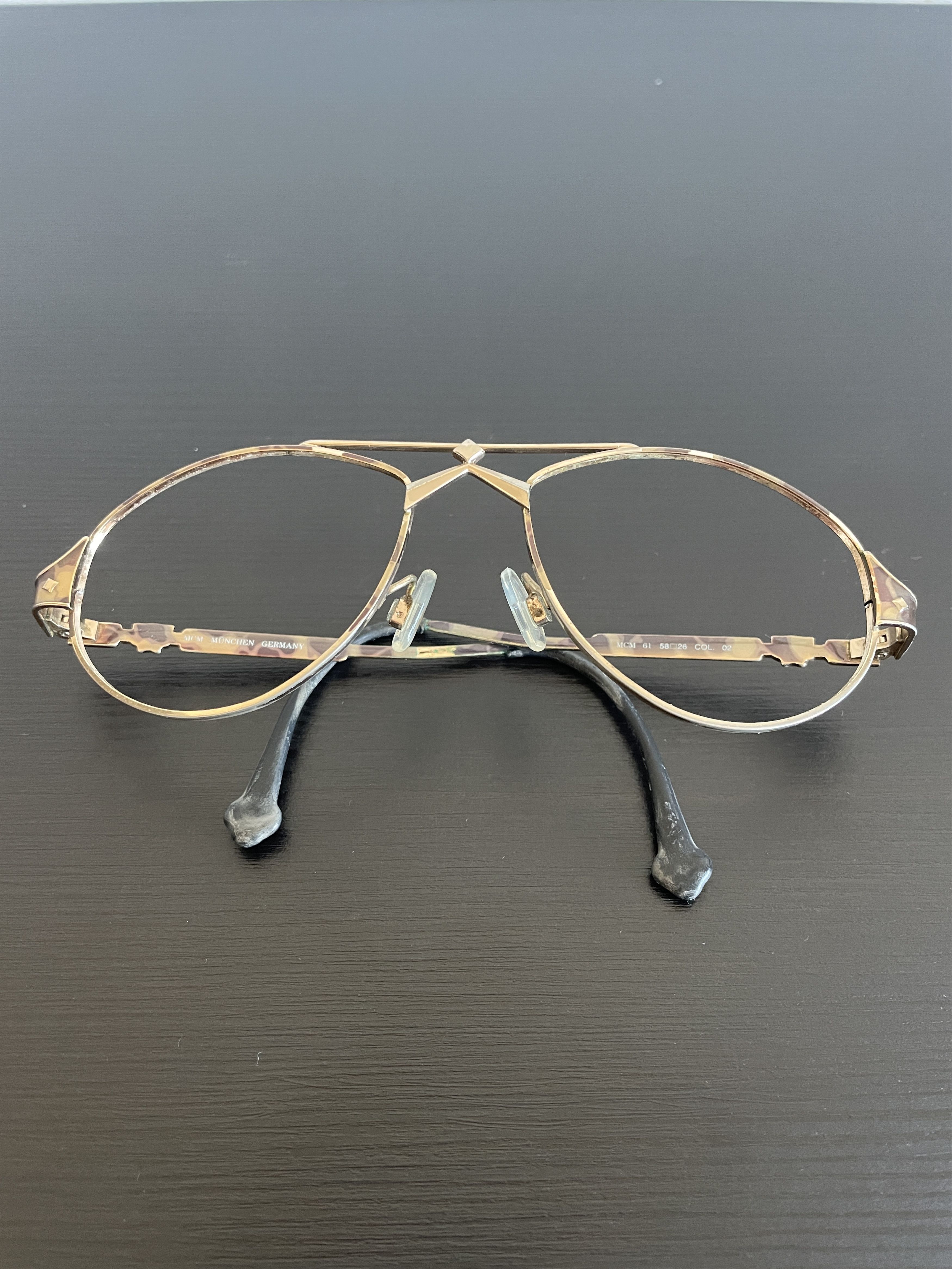 MCM VINTAGE MCM GOLD AVIATOR FRAMES Size ONE SIZE - 1 Thumbnail