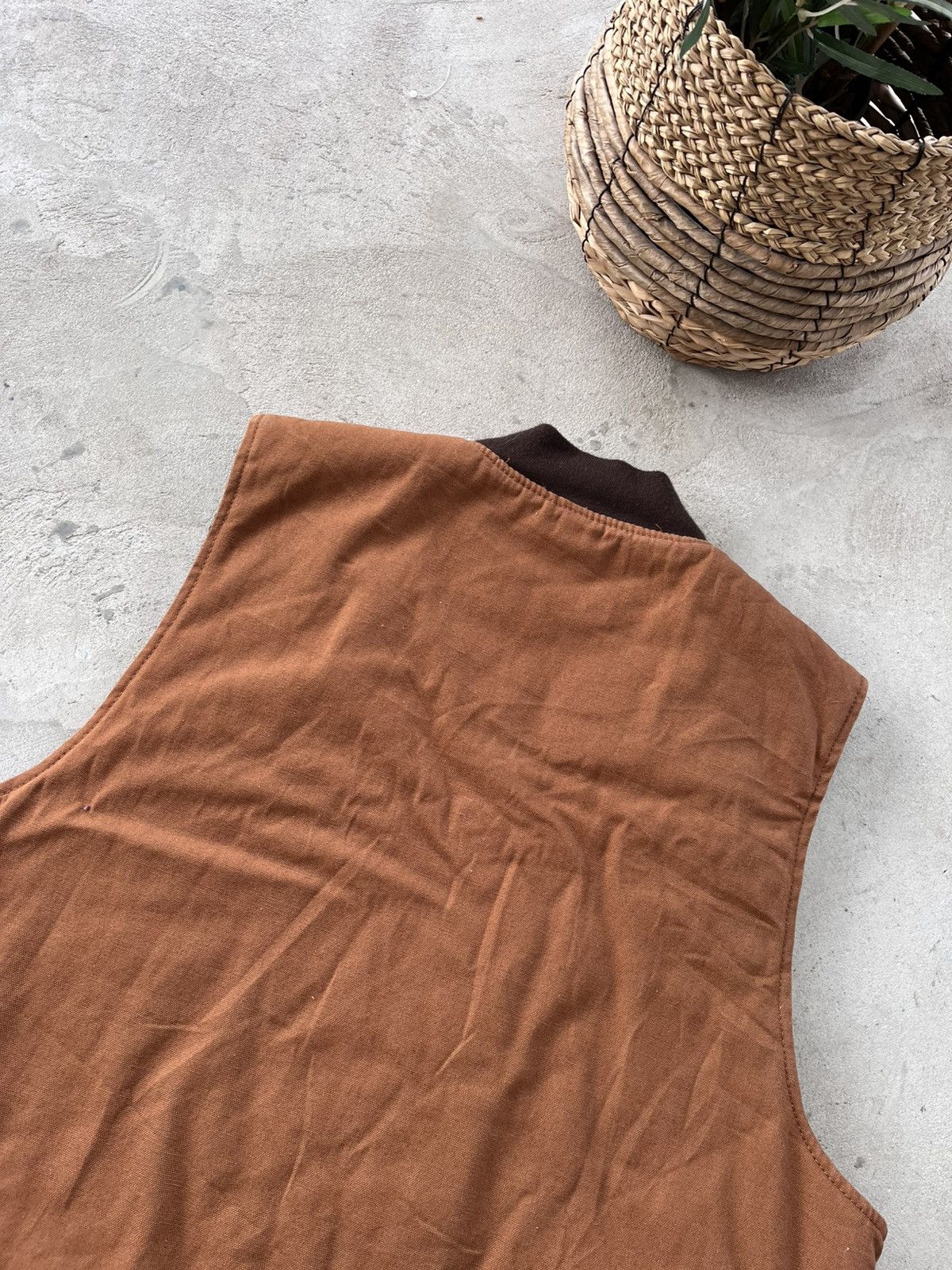 Carhartt Vintage Brown Cowboy Western Workwear Vest Carhartt Style Size US XL / EU 56 / 4 - 10 Thumbnail