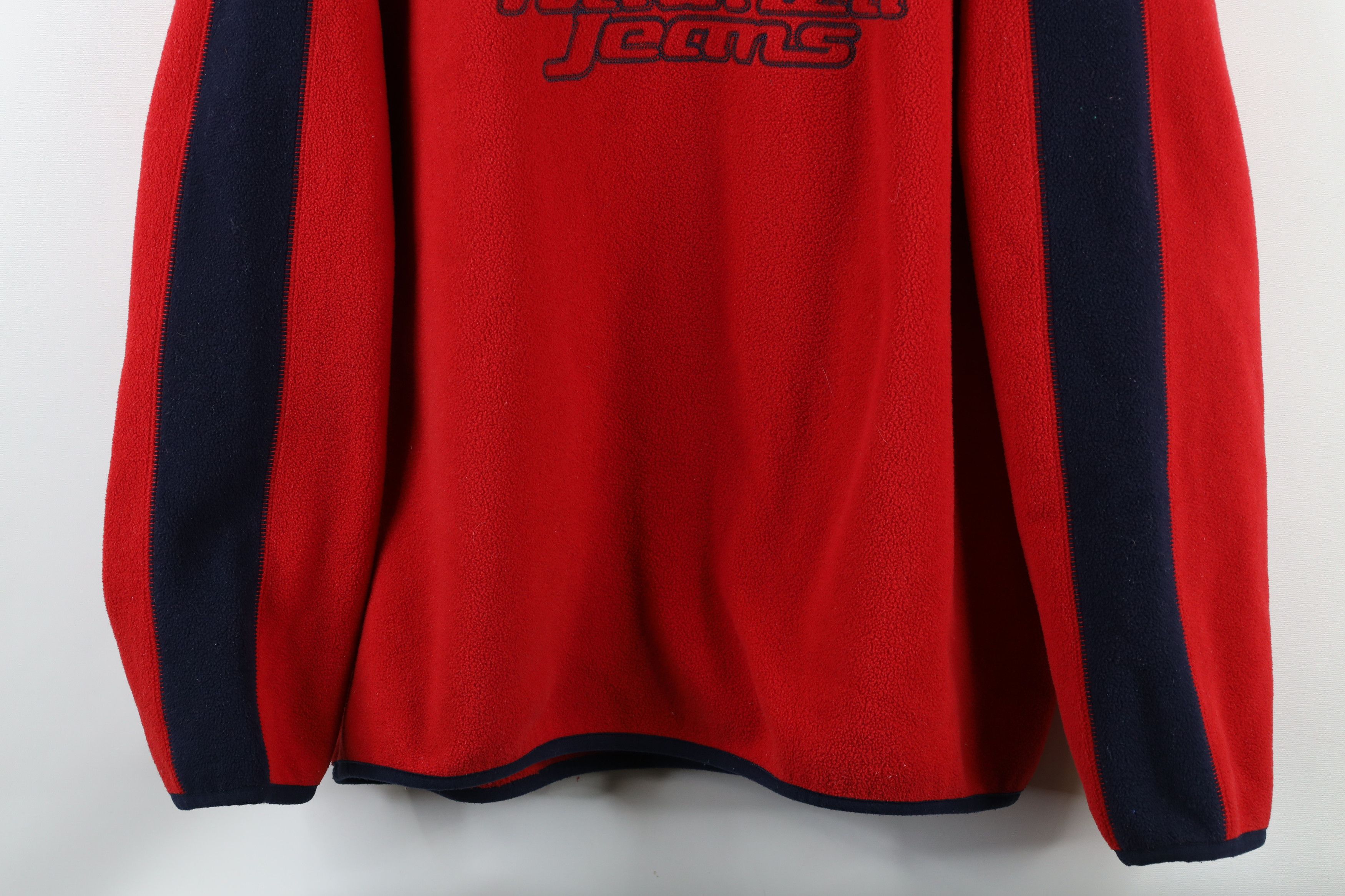 Nautica × Vintage Vintage 90s Nautica Script Half Zip Fleece Pullover Sweater Size US L / EU 52-54 / 3 - 3 Thumbnail