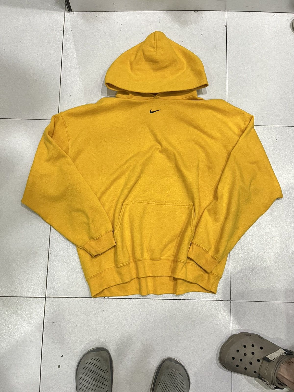 Nike × Vintage Y2k Nike Mid swoosh hoodie Size US XL / EU 56 / 4 - 1 Thumbnail