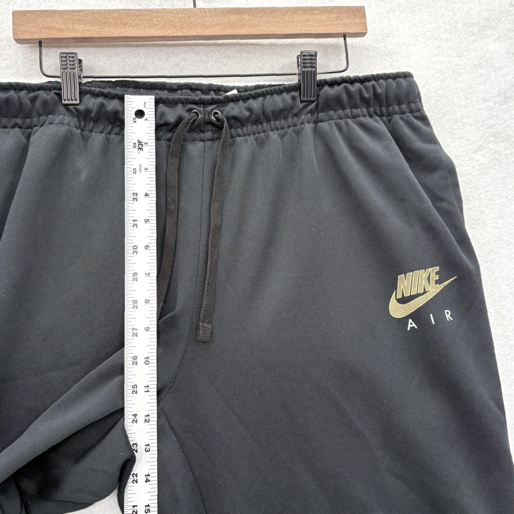 Nike Nike Air Pants Mens 2XL Black Jogger Side Stripe Athletic Training Gym Running Size US 39 - 7 Thumbnail