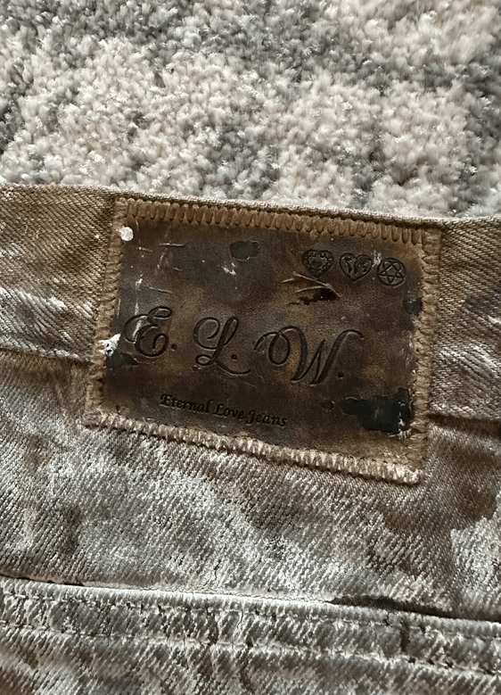 Other Eternal Love Painted Baggy Denim Size US 32 / EU 48 - 3 Thumbnail