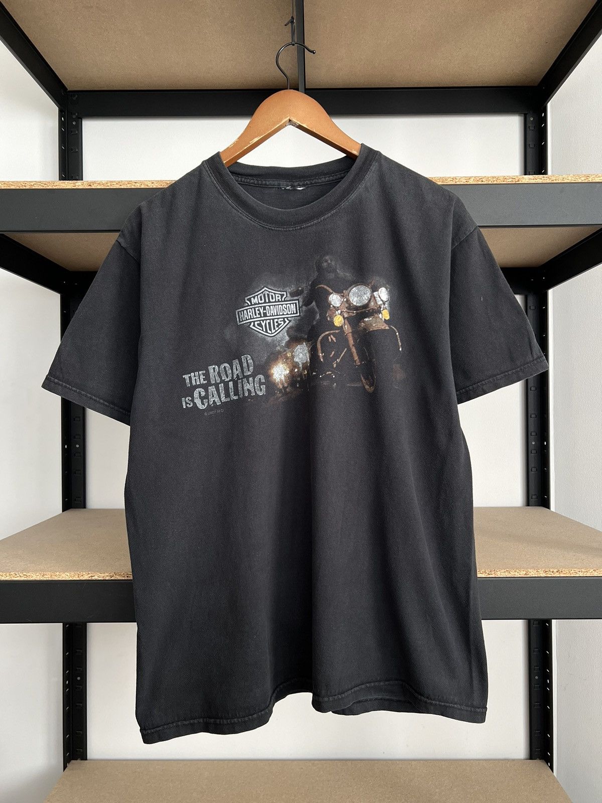 Harley Davidson Vintage 2007 Harley Davidson The Road is Calling T-shirt Size US L / EU 52-54 / 3 - 3 Thumbnail