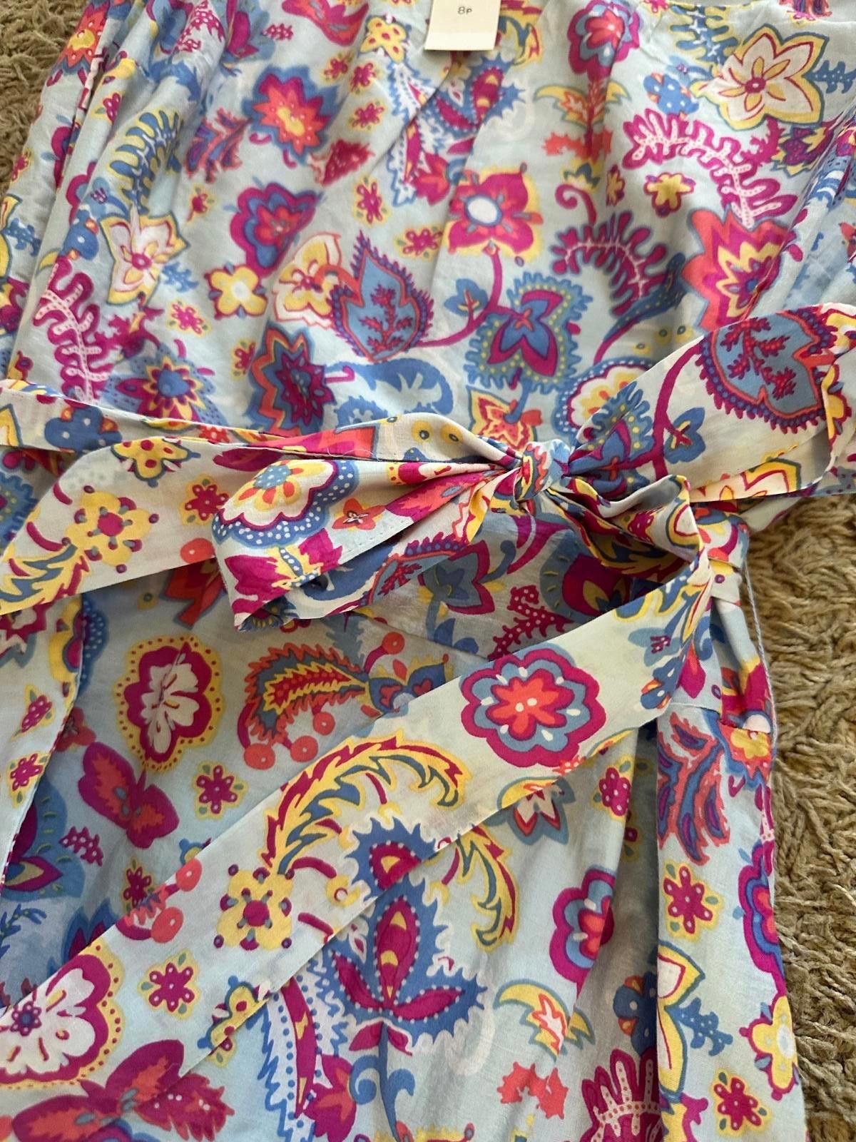 Designer Talbots Floral Maxi Dress - Size 8p Size ONE SIZE - 5 Thumbnail