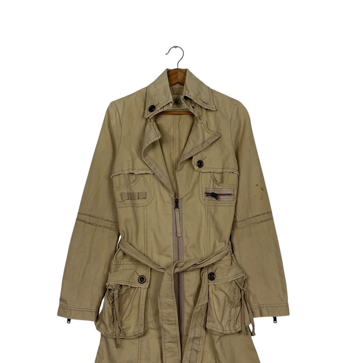 Japanese Brand MATERIAL GIRL Bondage Overcoat Jacket #2031-C88 Size XXS / US 00 / IT 34 - 7 Thumbnail
