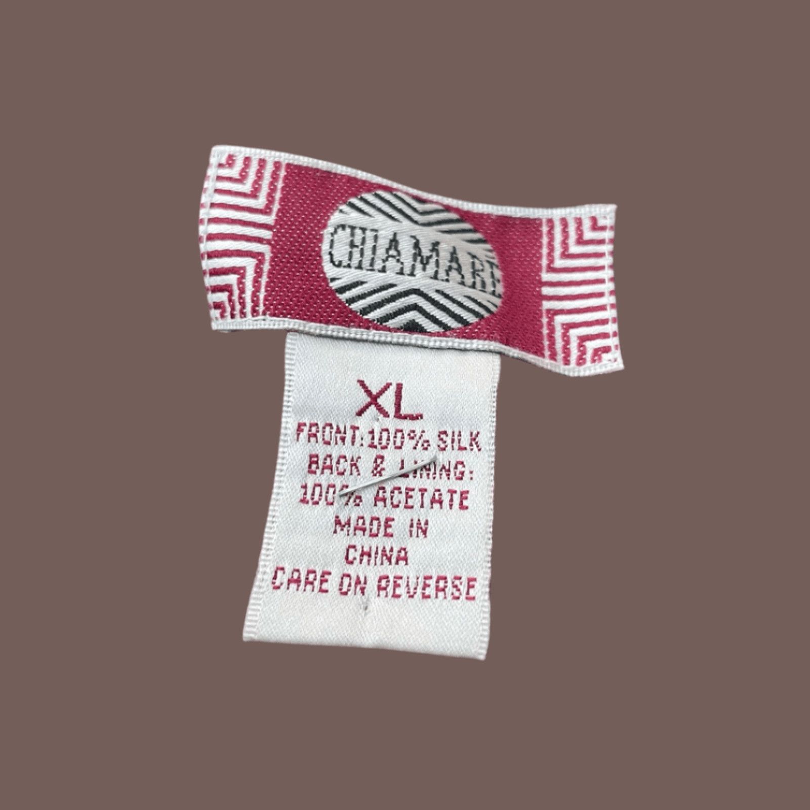 Vintage VTG Reversible Vest | Chiamare Silk Geometric | Retro XL Size XL / US 12-14 / IT 48-50 - 3 Thumbnail