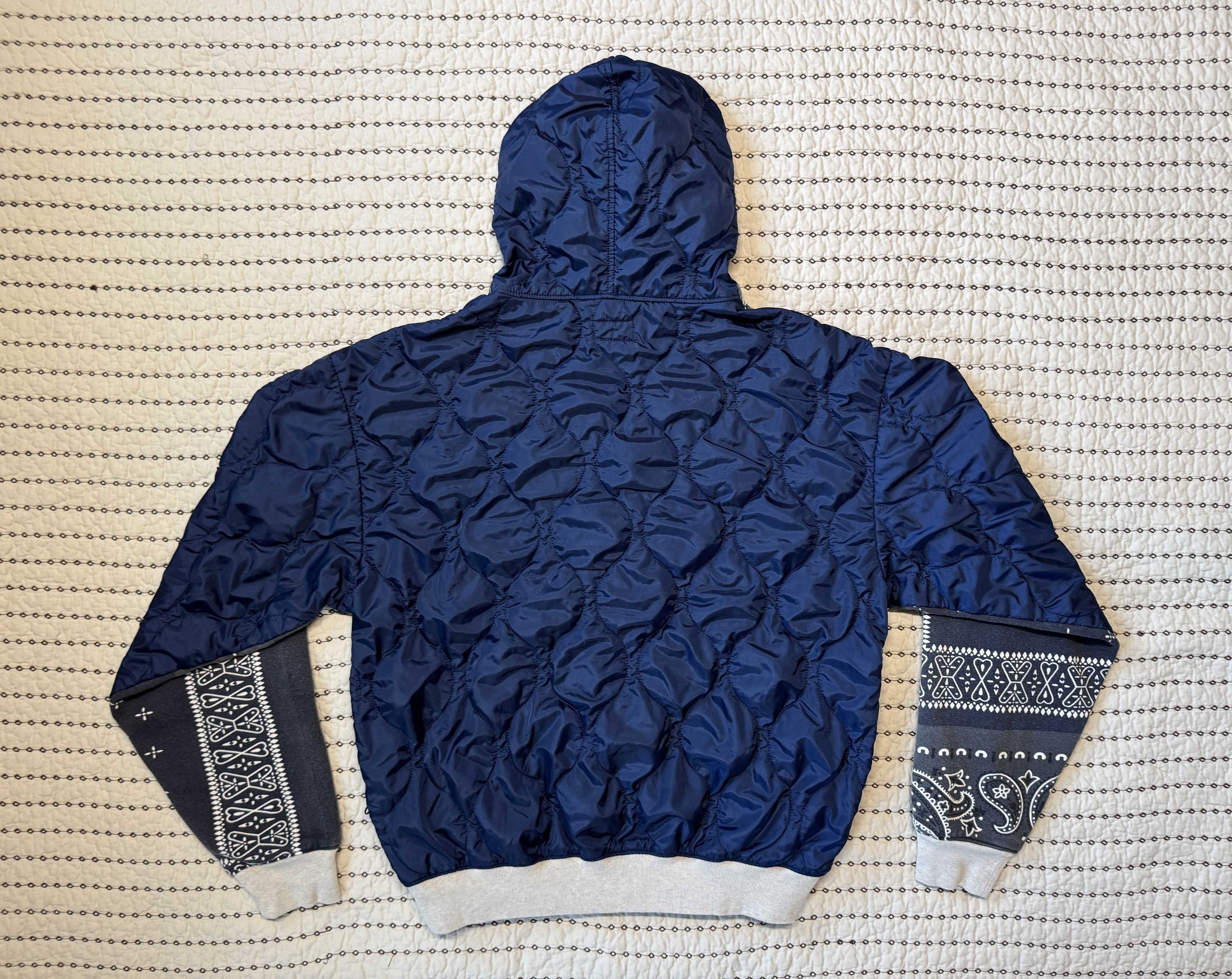 Kapital KAPITAL FLEECE BANDANA PRINT BIVOUAC HOODED SWEATSHIRT SZ 3 Size US L / EU 52-54 / 3 - 2 Thumbnail