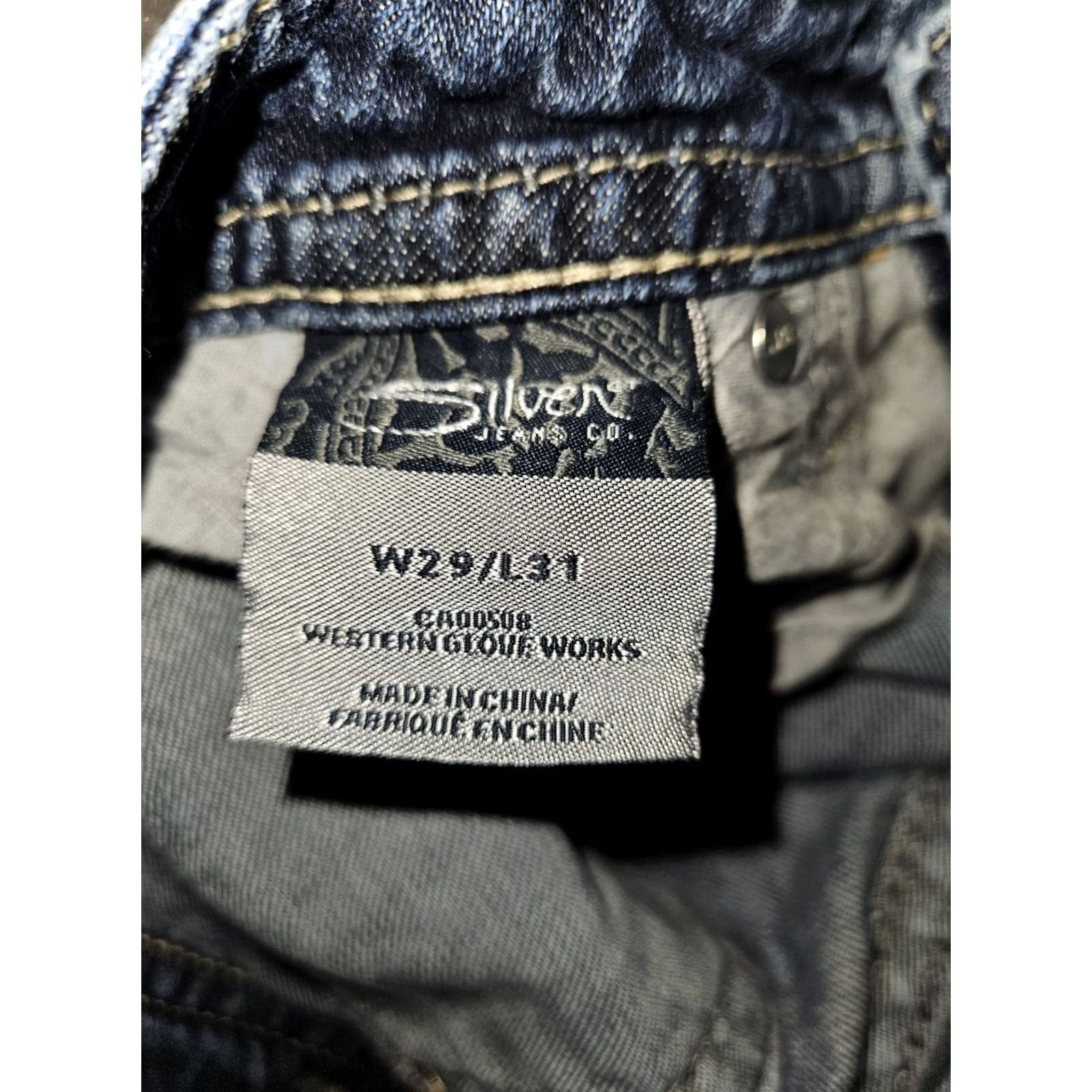 Silver Jeans Co. Silver Jeans Women's Bootcut Jeans Low Rise Silver 29x26 Natsuki Preppy Size 29" - 3 Thumbnail