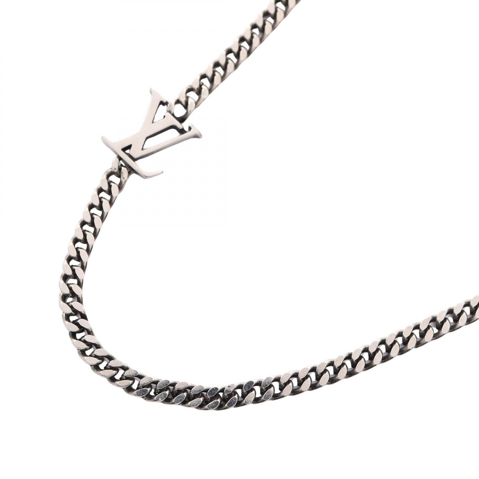 Louis Vuitton Louis Vuitton Louis Vuitton LV Yours Steel Necklace Metal Necklace M03148 DUTY FREE for USA Size ONE SIZE - 1 Thumbnail