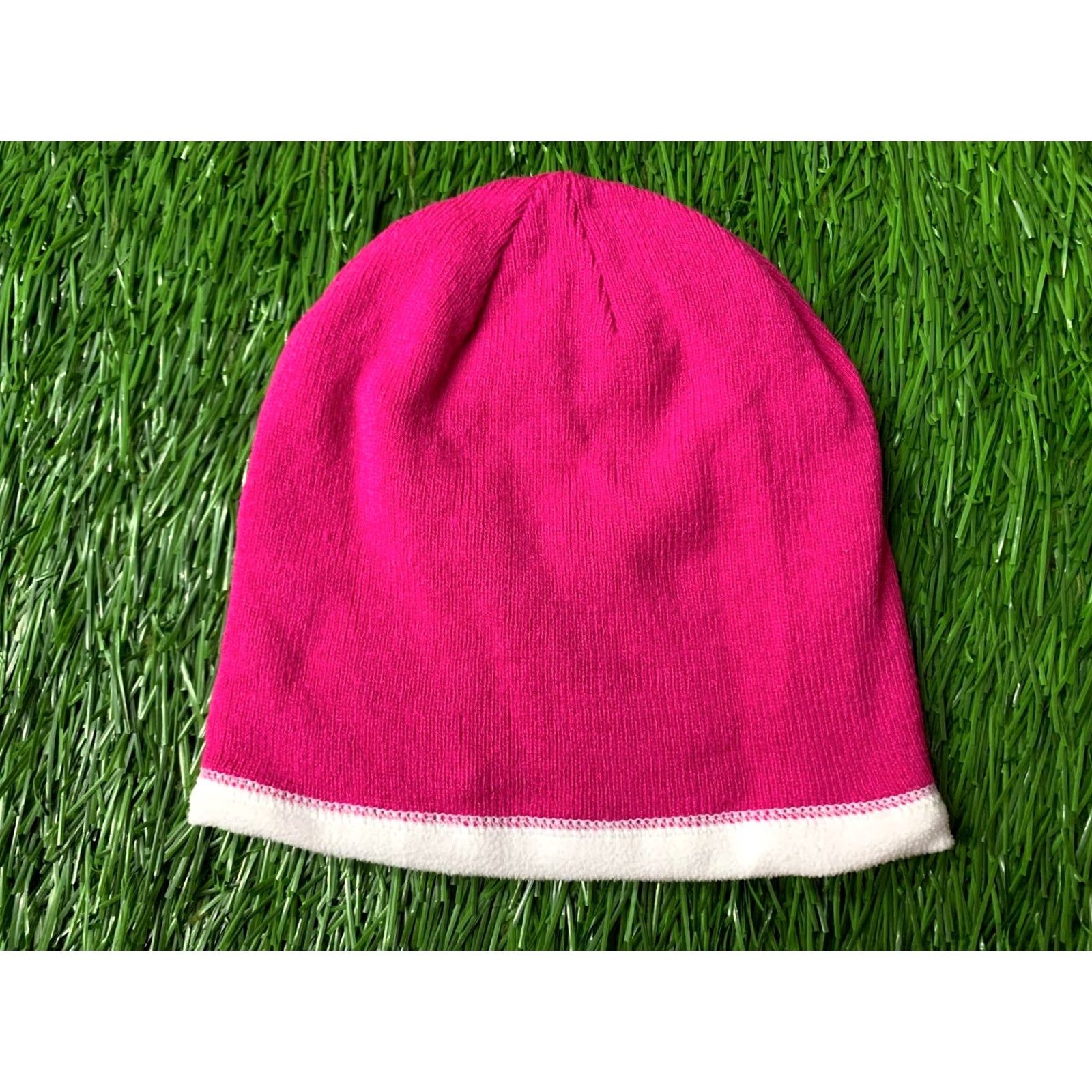 Nike Nike Hat One Size Pink and White Double Sided 2017 Women Casual Winter Warm Only Size Vintage No N/A Size ONE SIZE - 5 Thumbnail