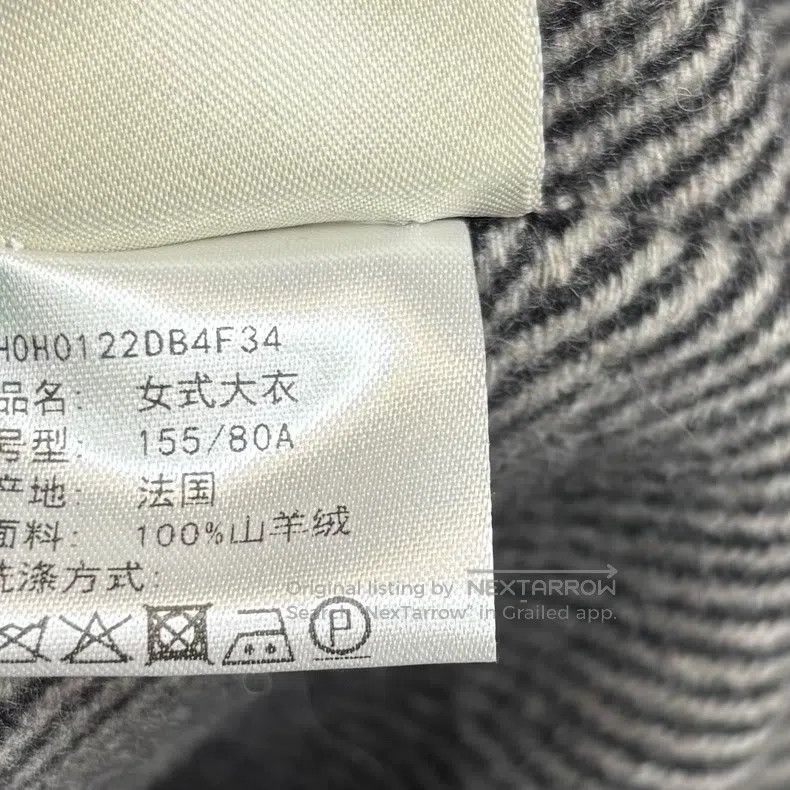 Hermes Hermes Plaid Single Breasted High Collar Long Sleeve Coat Size XXS / US 00 / IT 34 - 7 Thumbnail