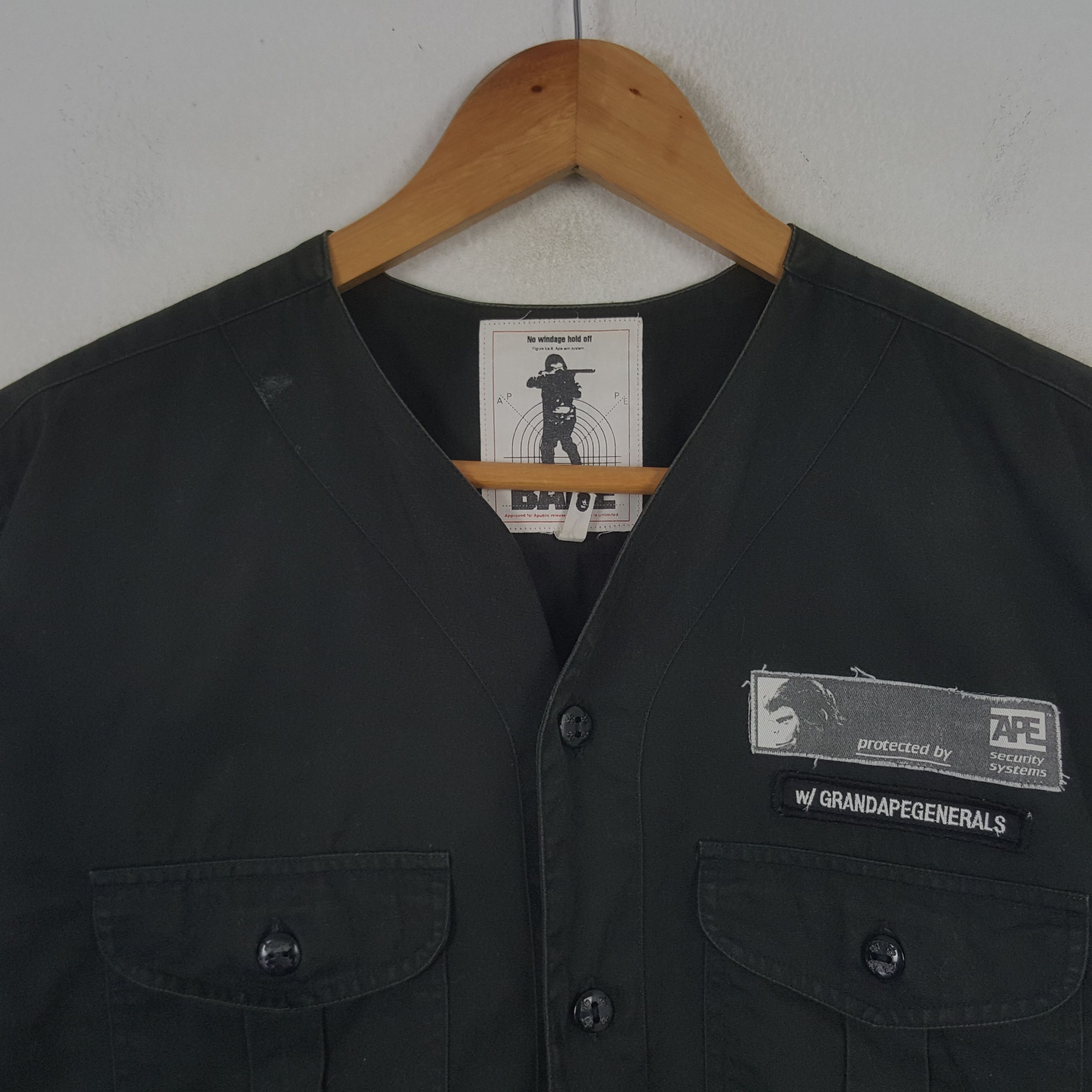 Bape × Vintage Vintage BAPE Japanese Brand Work Shirt C285N28 Size US M / EU 48-50 / 2 - 2 Thumbnail