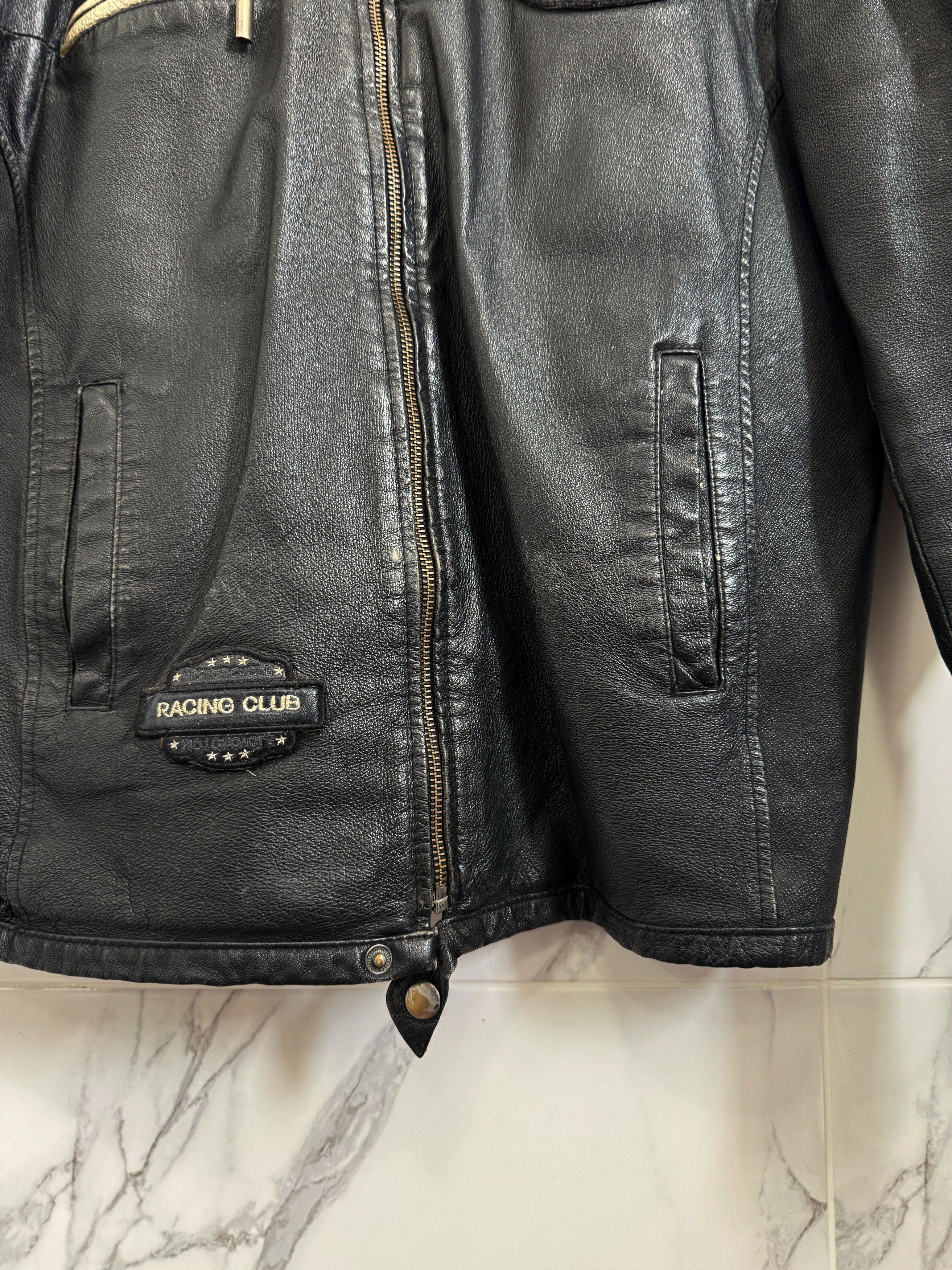 Ferrari Y2K Racing Club Leather Moto Jacket Archive Fit Size US M / EU 48-50 / 2 - 5 Thumbnail