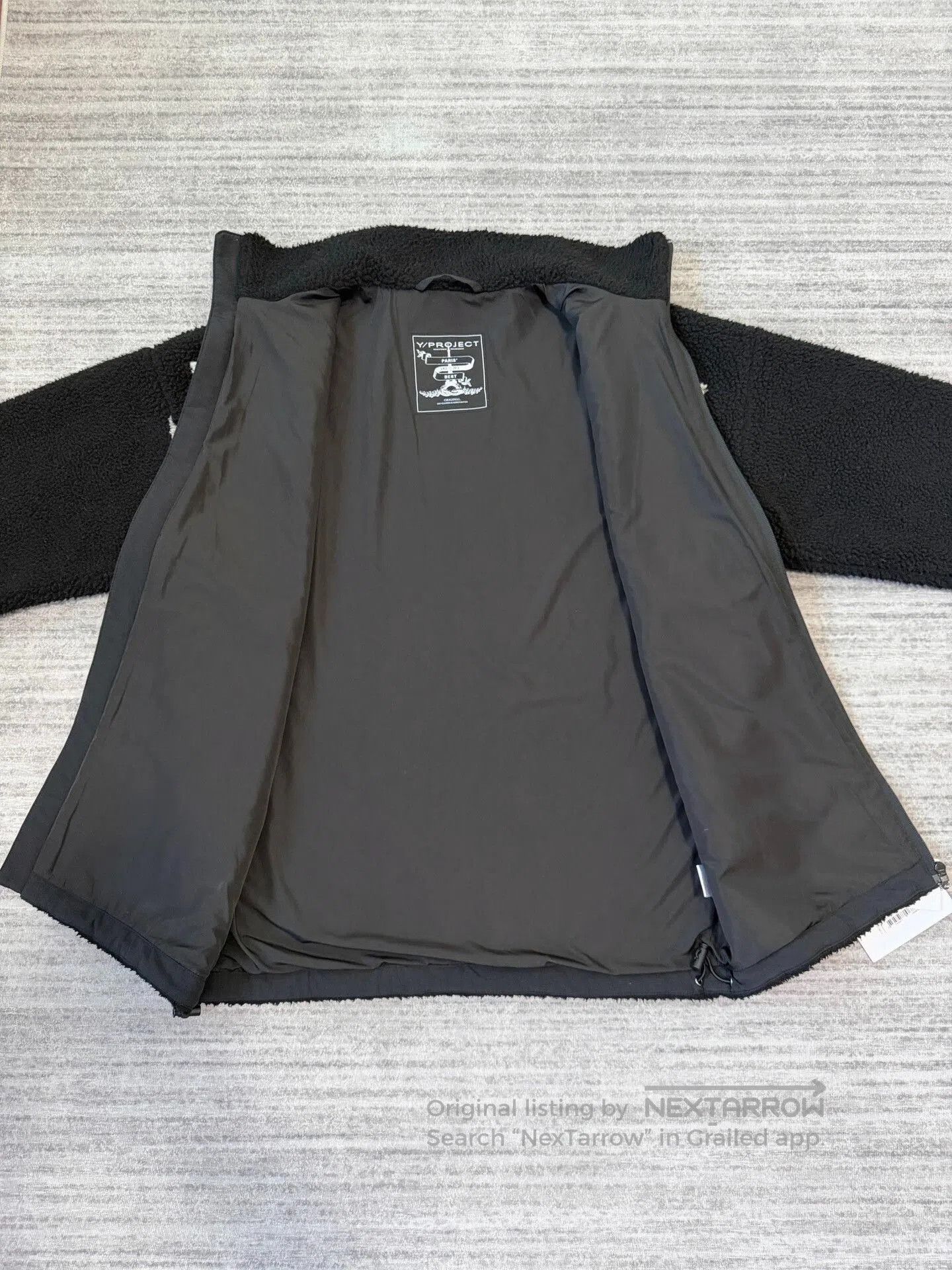 Y/Project Y/Project Black and White Fleece Jacket. Size XS / US 0-2 / IT 36-38 - 4 Thumbnail