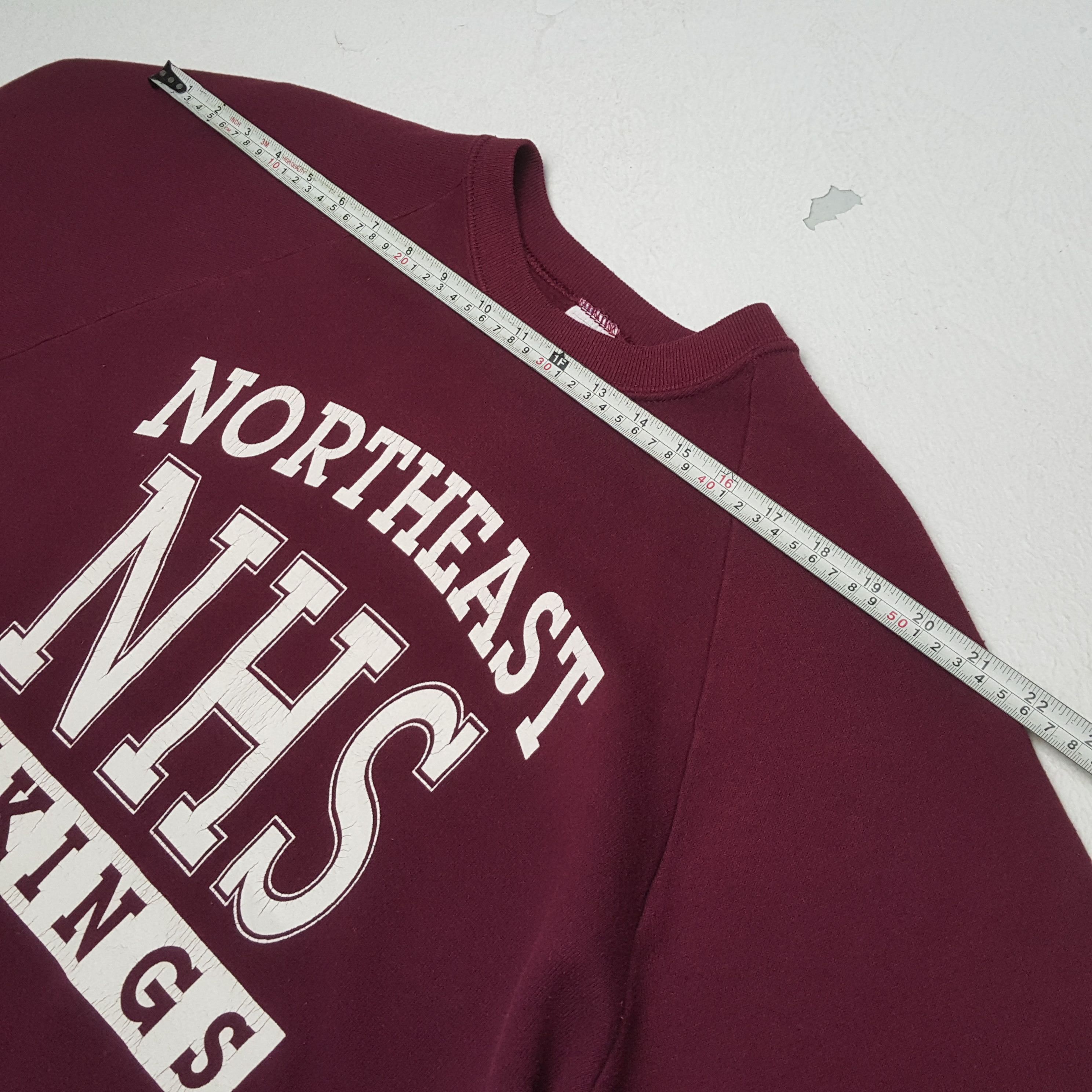 Vintage NORTHEAST VIKINGS Collage Style Vintage Sweatshirt Size US M / EU 48-50 / 2 - 4 Thumbnail