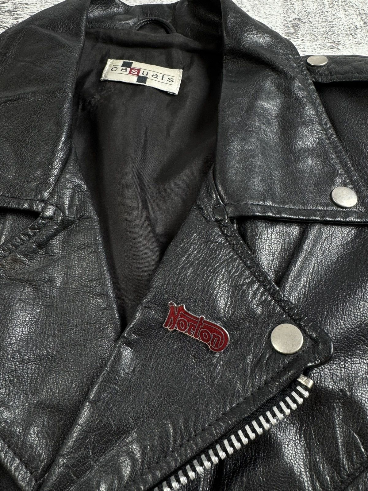 Genuine Leather Tyla Tiger Tailz Wildhearts Punk Real Racing Custom Jacket Size US M / EU 48-50 / 2 - 18 Thumbnail