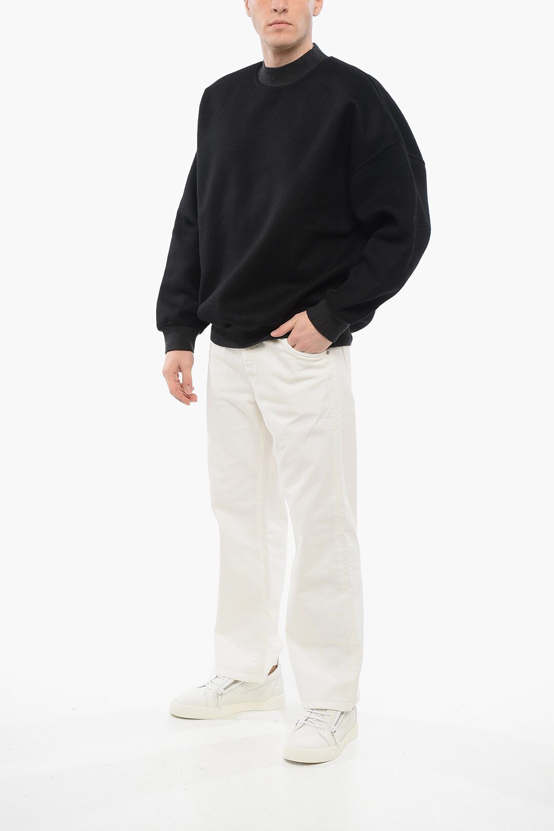 Fear of God og1mm0825 Crew Neck Loden Sweatshirt In Black Size US M / EU 48-50 / 2 - 4 Thumbnail