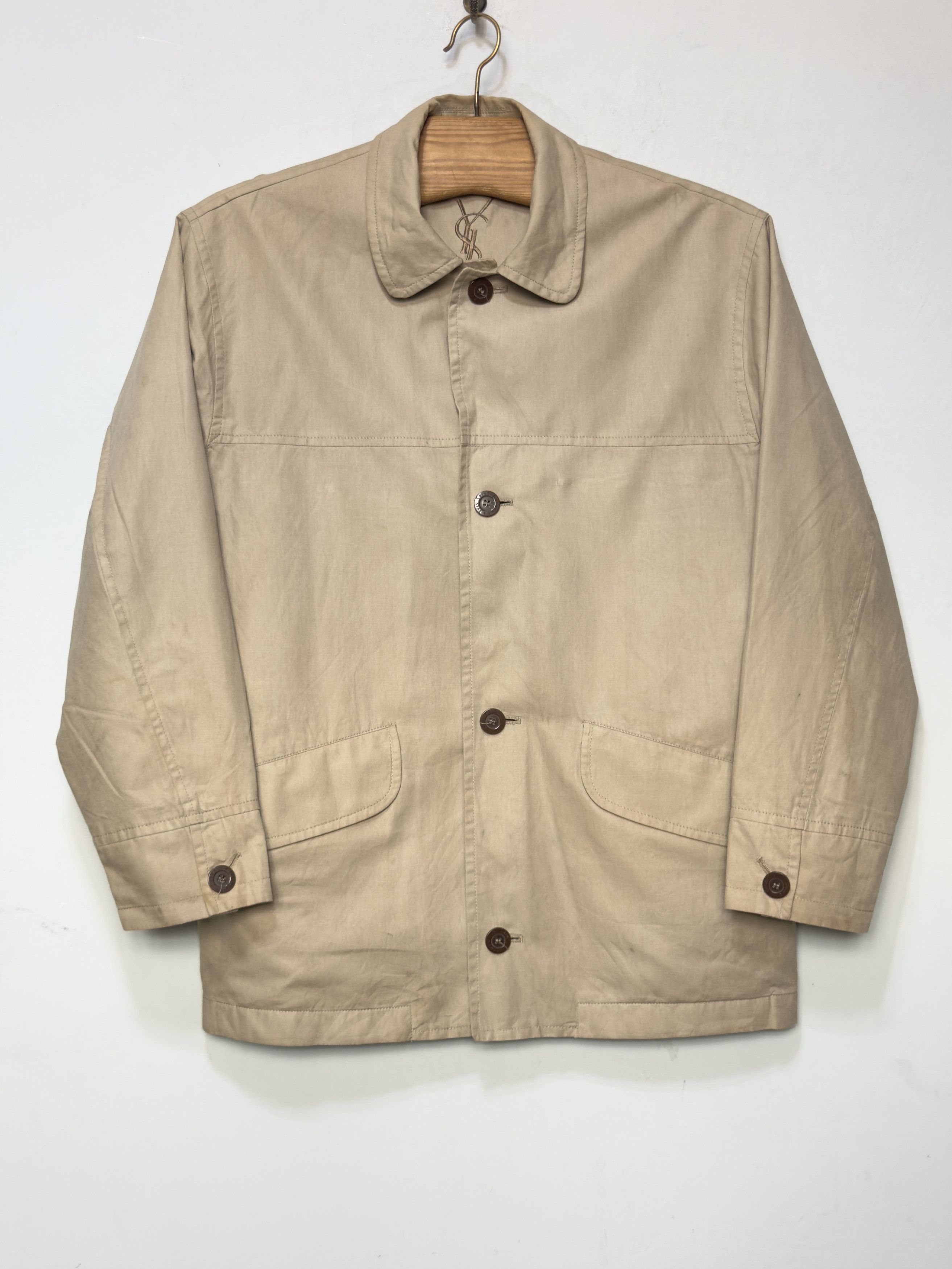 Yves Saint Laurent 🔥 Linen blazer waxed Yves Saint Laurent light jacket M/L Size US L / EU 52-54 / 3 - 2 Thumbnail