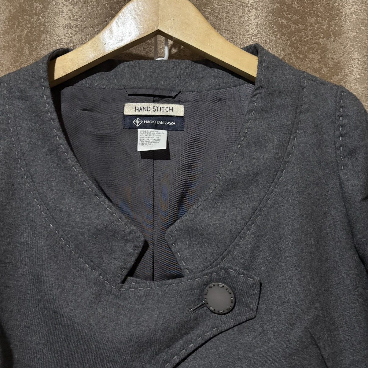 Issey Miyake Naoki Takizawa - Hand Stitch Blazers Size XS / US 0-2 / IT 36-38 - 2 Thumbnail
