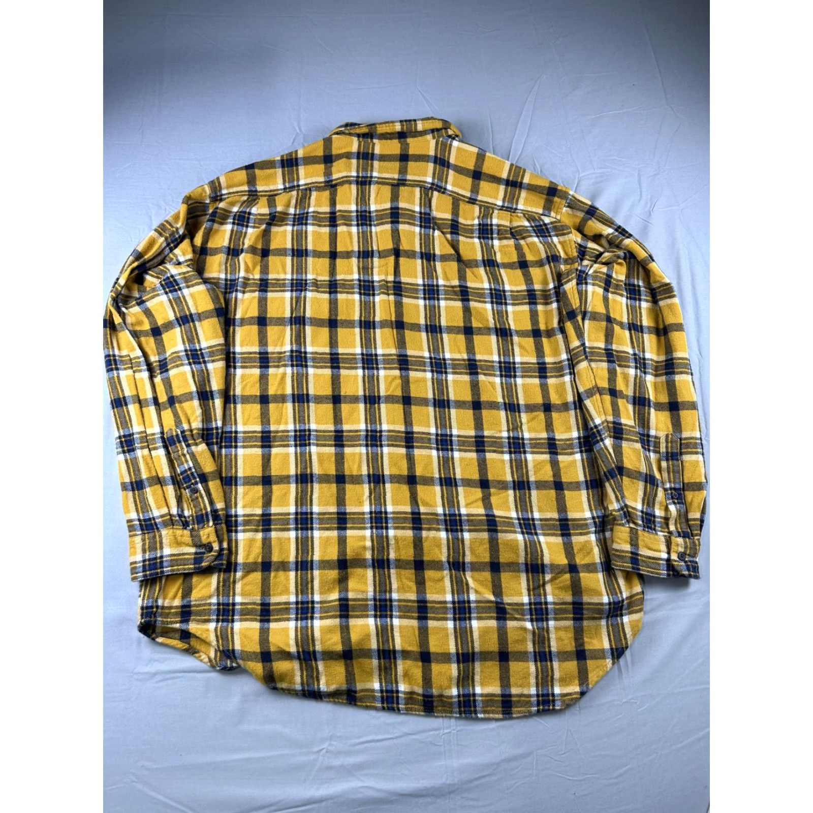 J.Crew VINTAGE J.CREW Flannel Shirt Mens L Yellow Plaid Long Sleeve Pocket Button-Up Size US L / EU 52-54 / 3 - 2 Thumbnail
