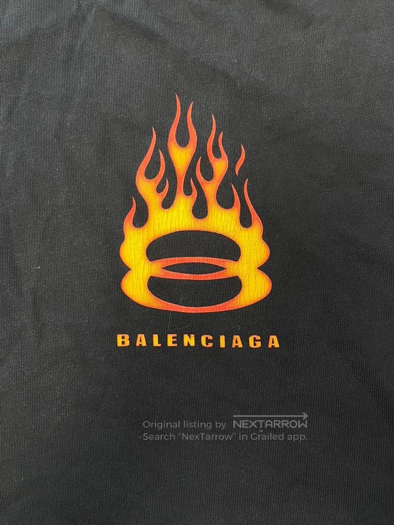 Balenciaga Balenciaga Double Ring Flame Short Sleeve Size US L / EU 52-54 / 3 - 3 Thumbnail
