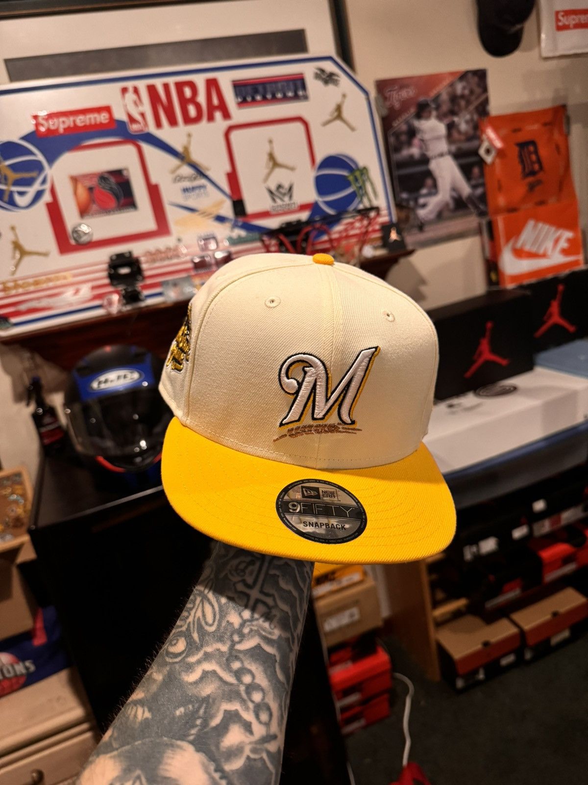 New Era New era 9fifty Milwaukee Bruins Milwaukee brewers snapback Size ONE SIZE - 1 Thumbnail