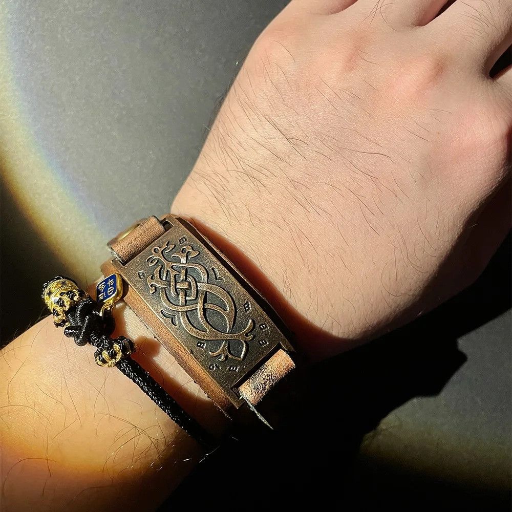 Jewelry × Leather Retro Leather Bracelet Size ONE SIZE - 1 Thumbnail