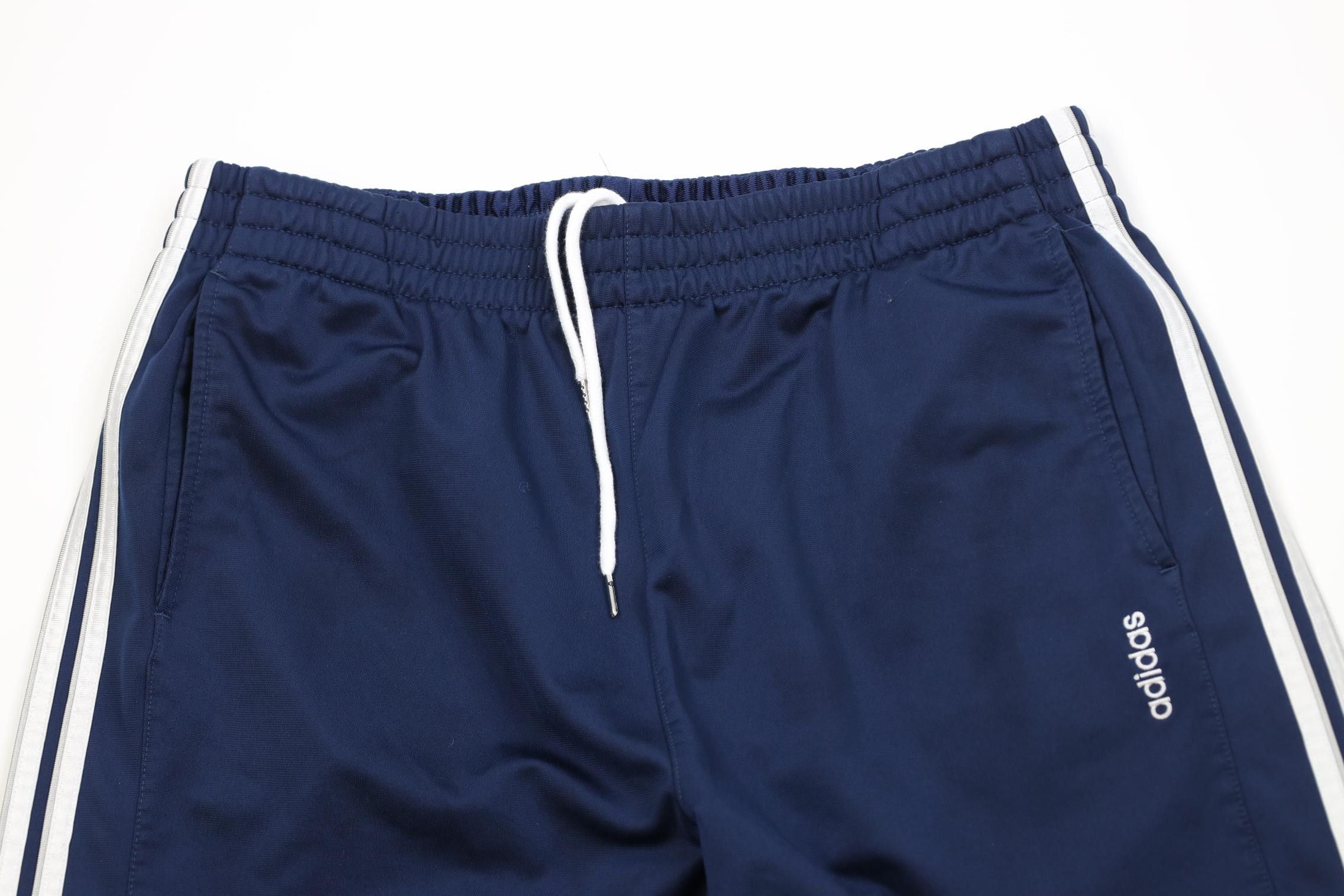 Adidas Vintage Y2K Adidas Striped Wide Leg Sweatpants Pants Blue Size US 38 / EU 54 - 2 Thumbnail