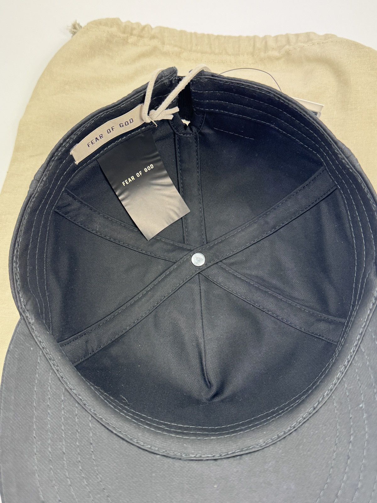 Fear of God LOGO BLACK CAP Size ONE SIZE - 7 Thumbnail