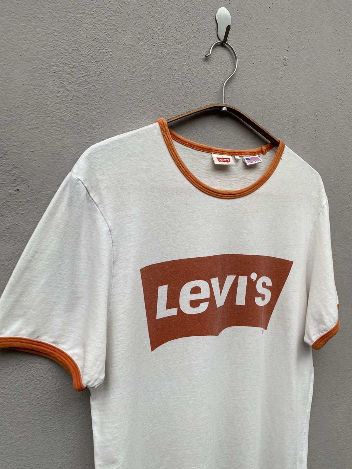 LVC × Levi's × Levi's Vintage Clothing 70’s Reproduction LVC Levi’s Vintage Clothing Batwing Ringer Size US S / EU 44-46 / 1 - 2 Thumbnail