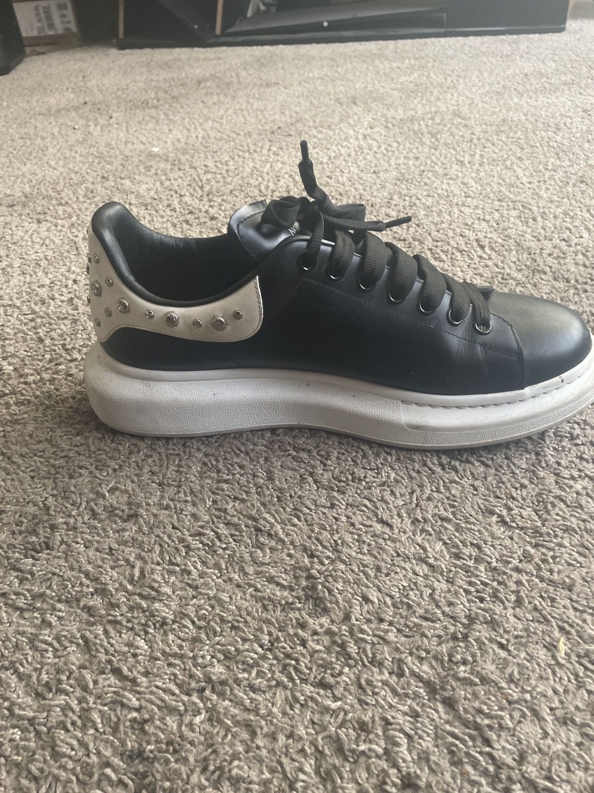 Alexander McQueen Black Studded Alexander McQueen Sneaker Size US 12 / EU 45 - 12 Thumbnail