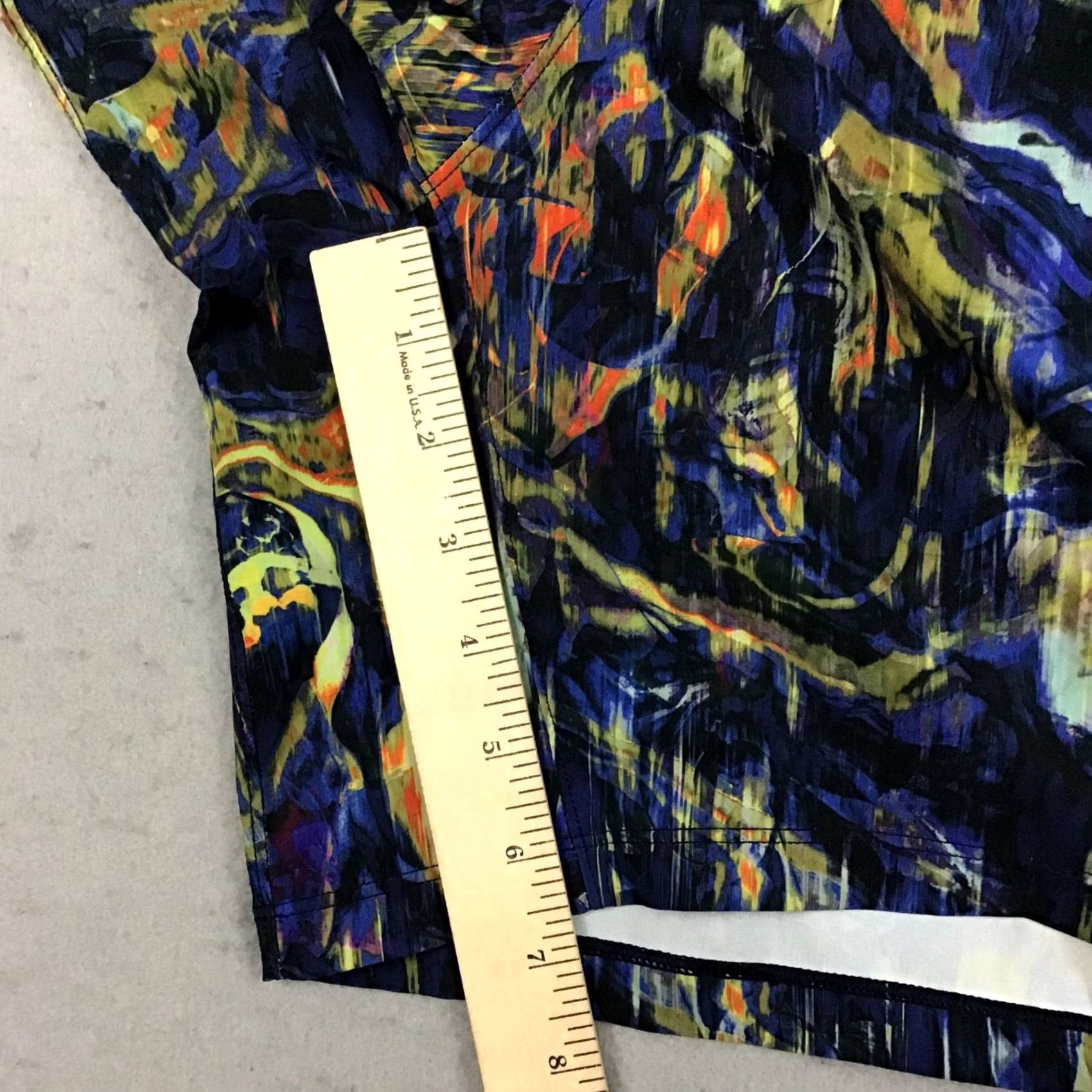 Lululemon Lululemon Shorts Men L Hyper Flow Pace Breaker Blue Geometric Drawstring Pockets Athletic Running L Size US 33 - 6 Thumbnail