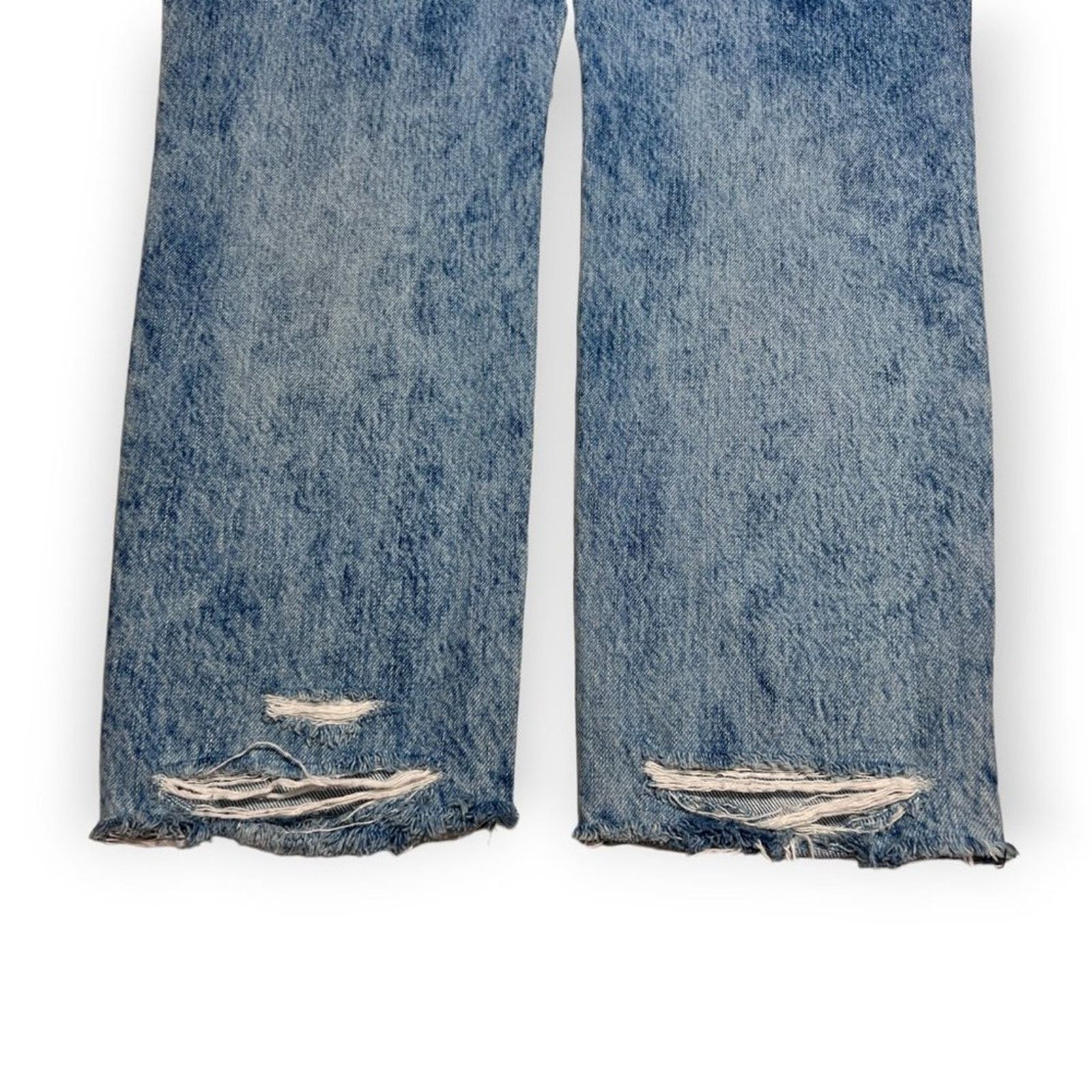 Rta RTA Ryder Straight Jeans Light Blue Frayed Hem Size 29 Size 29" - 9 Thumbnail
