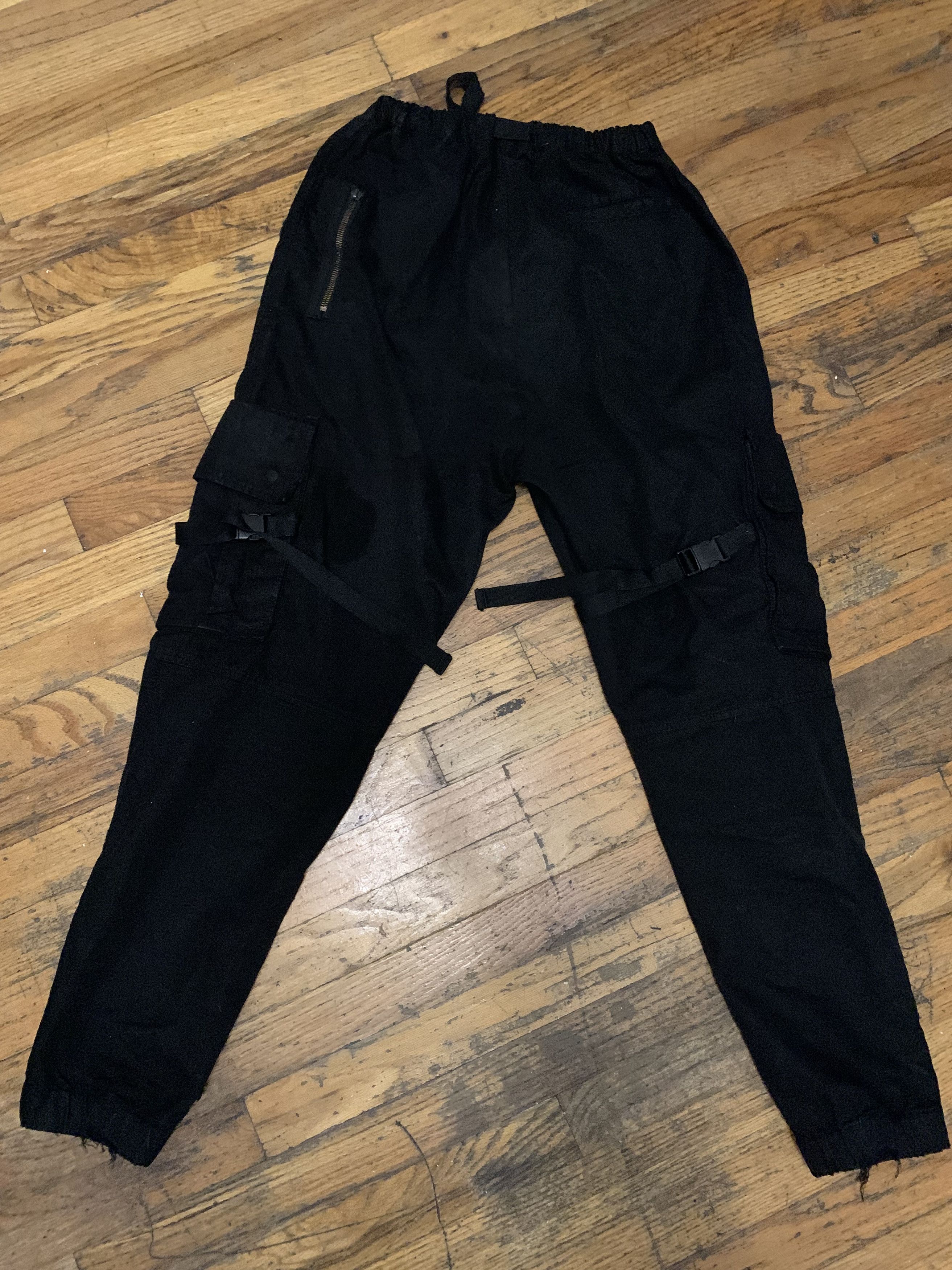 Off-White OFF-WHITE S/S 2020 Parachute Cargo Pant ⊛ BLACK ⊛ Used/Worn Size US 30 / EU 46 - 4 Thumbnail