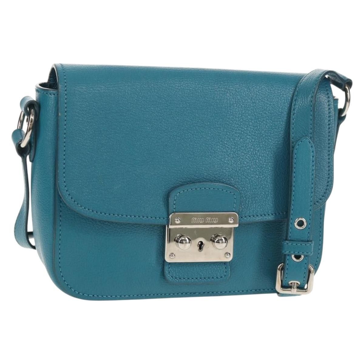 Miu Miu Flap Crossbody Bag Leather